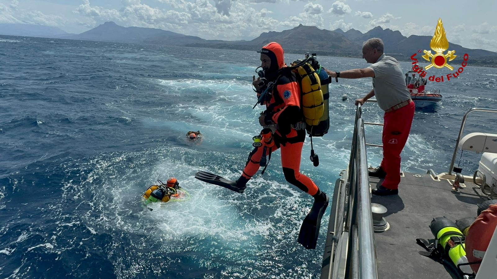 Divers Continue Search For Missing After Yacht Sinks Off Sicily Coast