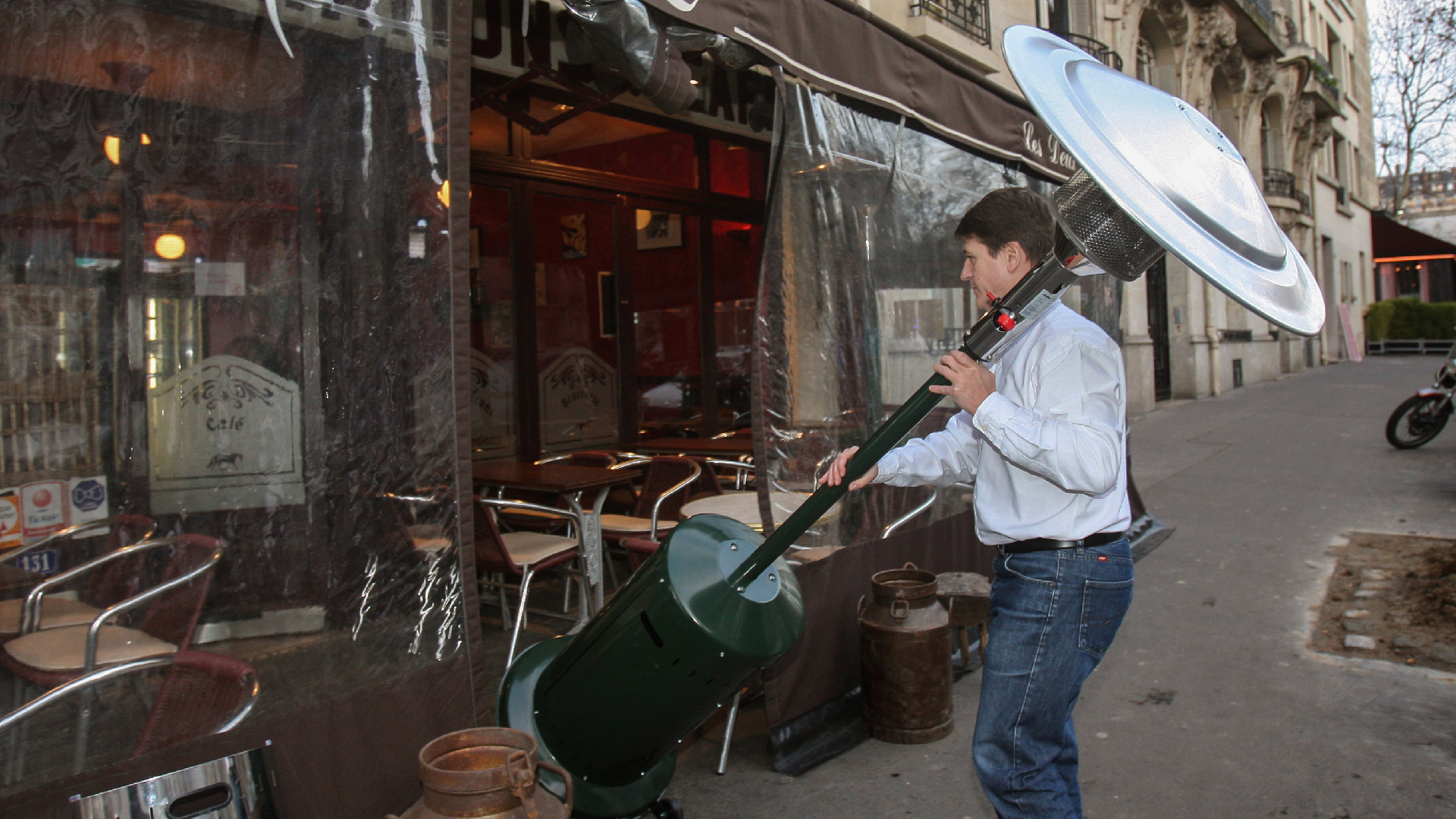 France's 'green' outdoor heaters ban 'distracting from bigger issues