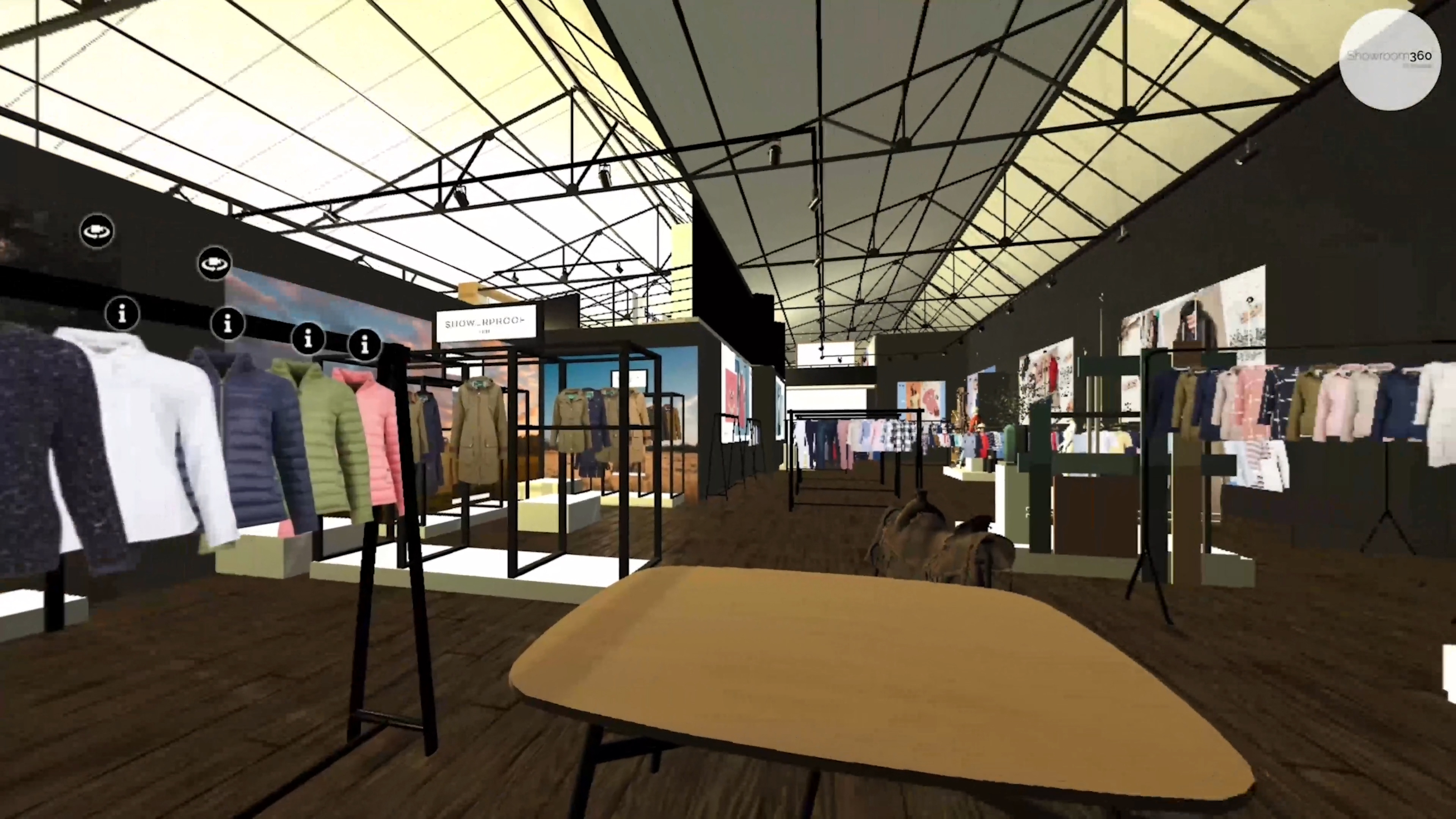 virtual tour of clothing store