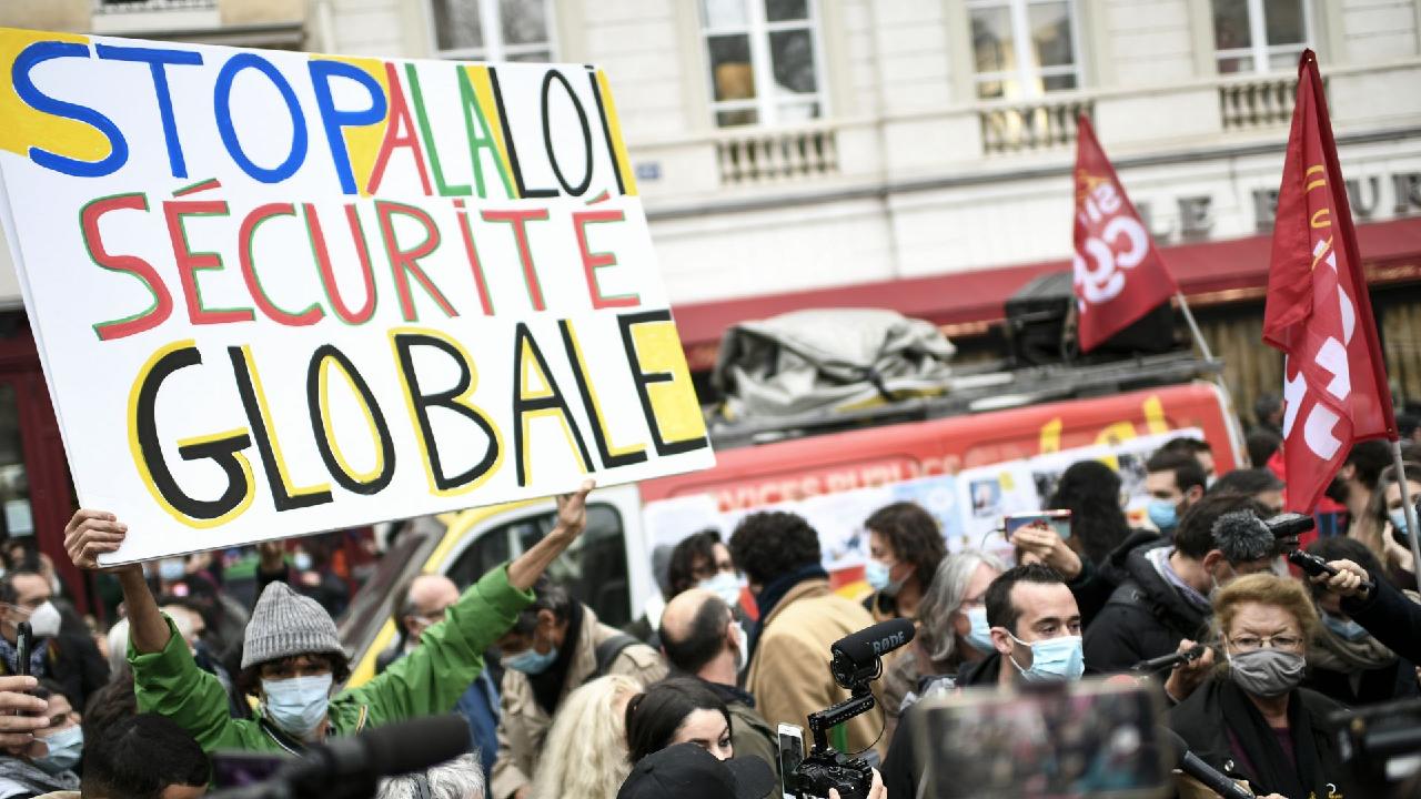 Security Risk Protest Protests continue in Paris as controversial security bill passes - CGTN