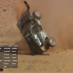 Electric rally car driver escapes uninjured from dramatic crash - CGTN