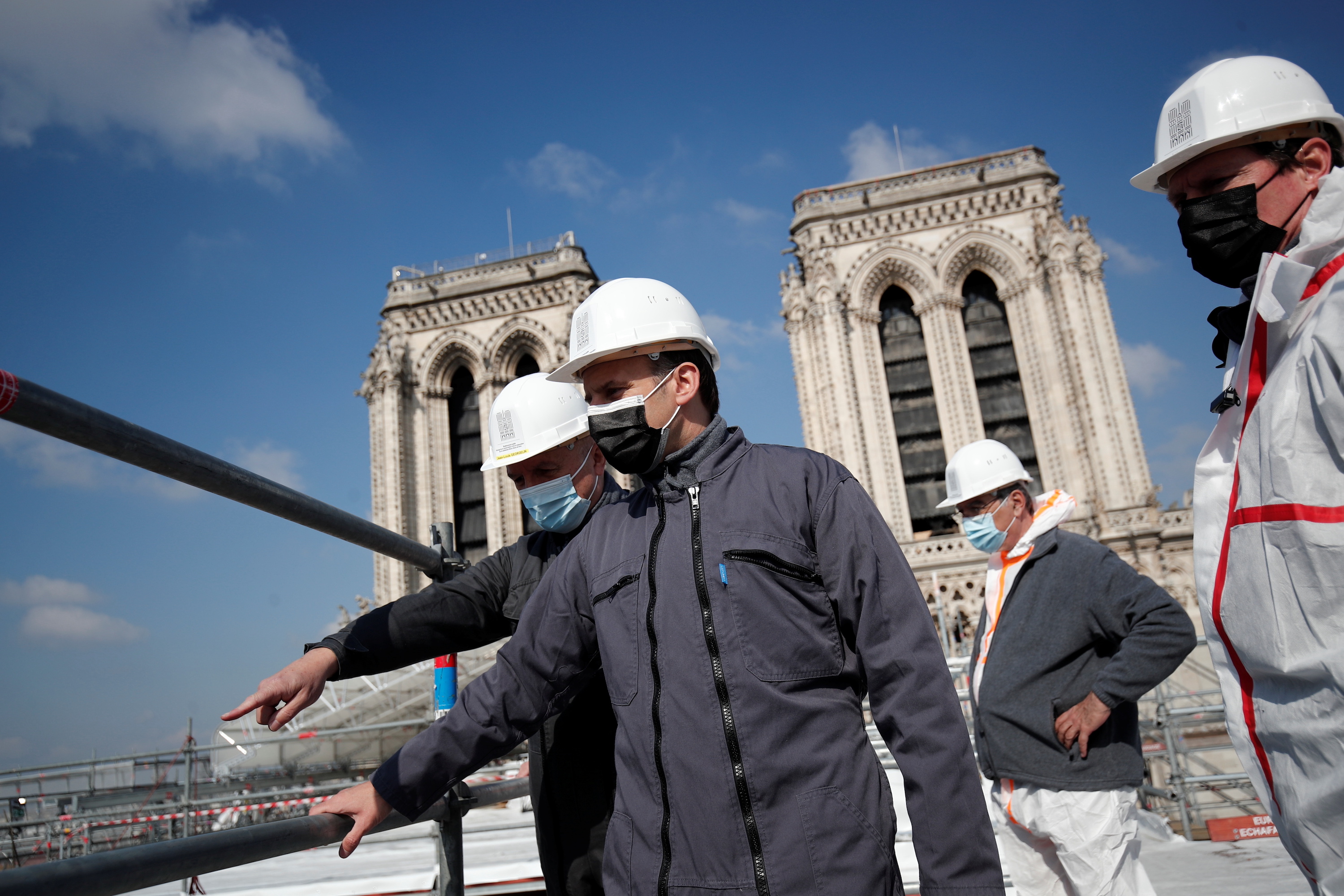 President Macron Visits Notre-Dame Cathedral, Two Years After Fire - CGTN