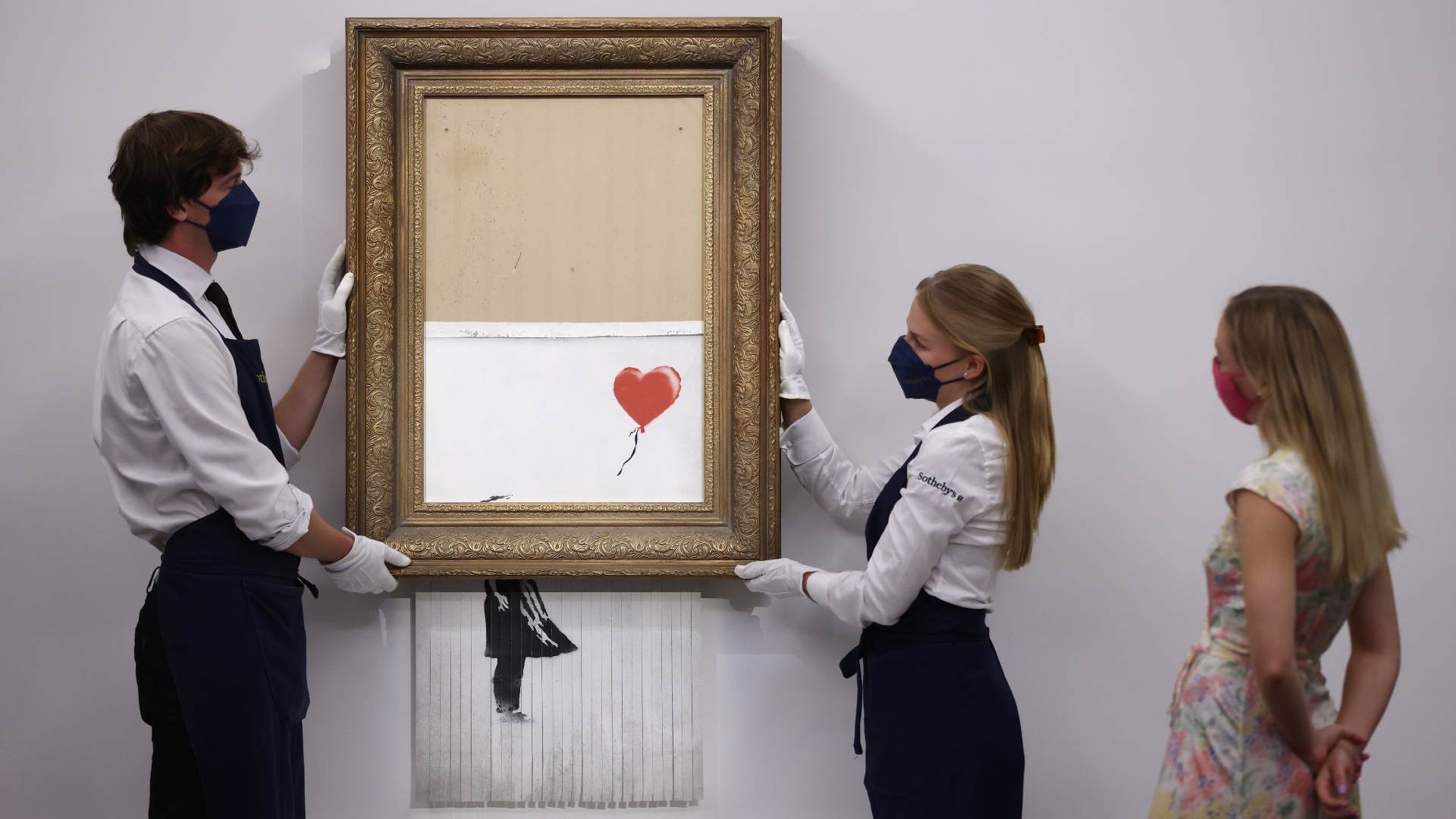 Banksy S Shredded Painting Could Sell For Millions Cgtn