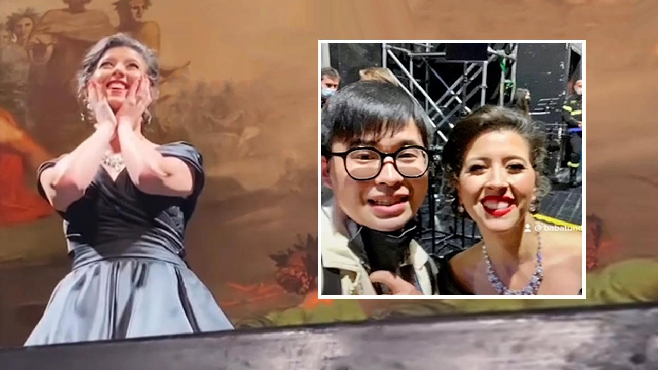 Chinese student comes to Soprano's rescue filling in from the audience -  CGTN