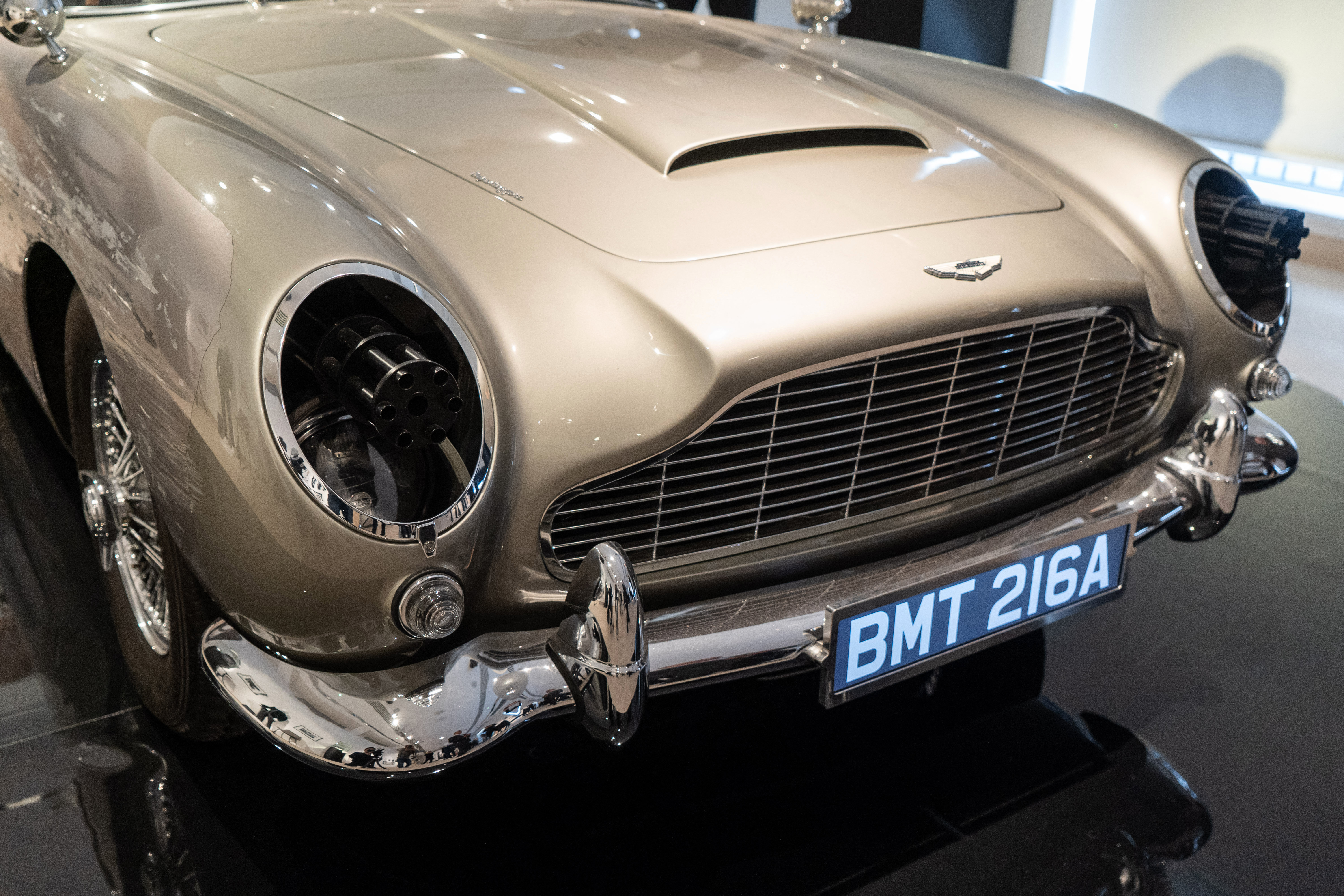 The Aston Martins driven by James Bond came with significant modifications. /Niklas Hallen/AFP