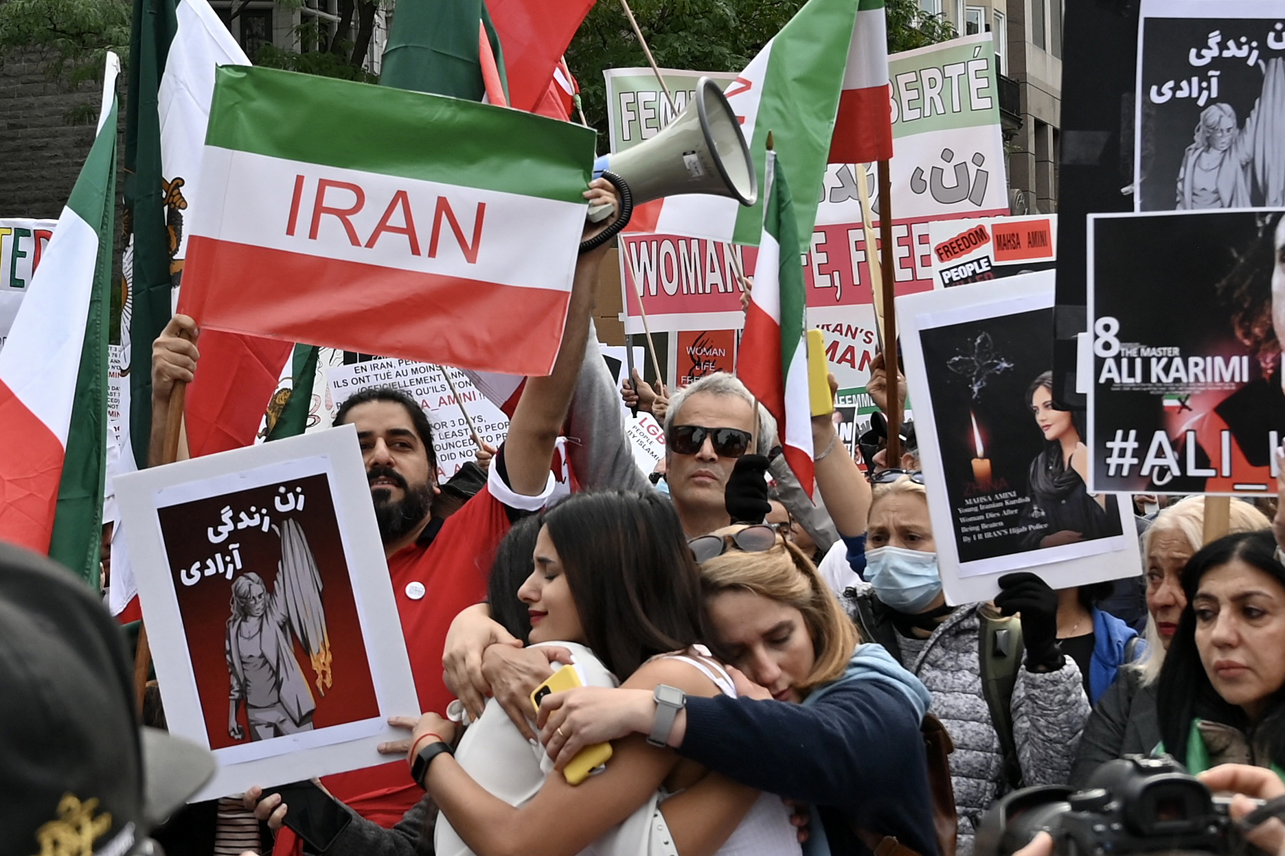 Protests have been taking place around the world including in Canada pictured. Mathiew Leiser / AFP