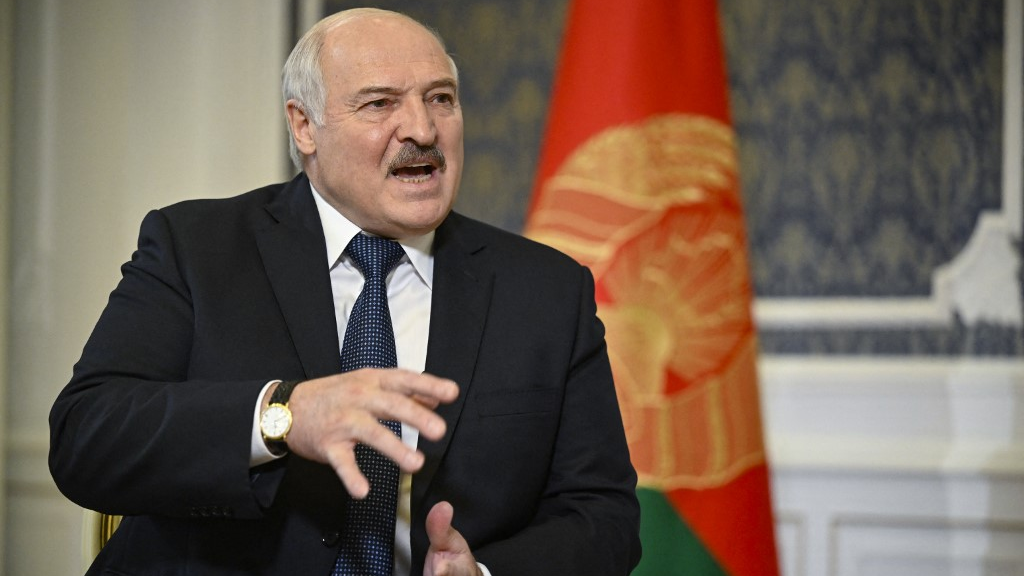 Belarusian leader Alexander Lukashenko has claimed that Ukraine is plotting to attack his country. /Alexander Nemenov/AFP