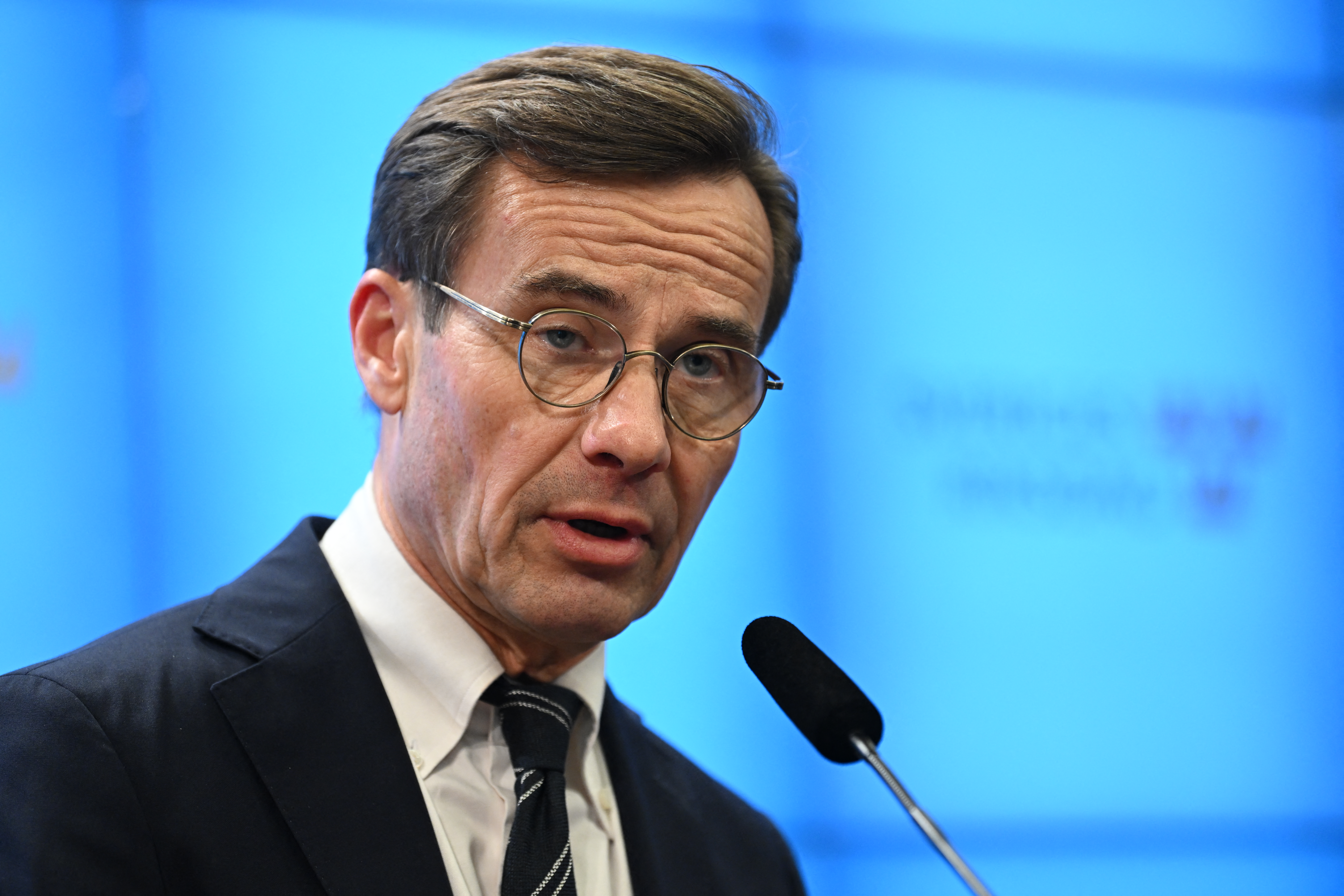 Ulf Kristersson has been been elected as Sweden's new prime minister with a three-vote majority. /Jonathan Nackstrand/AFP