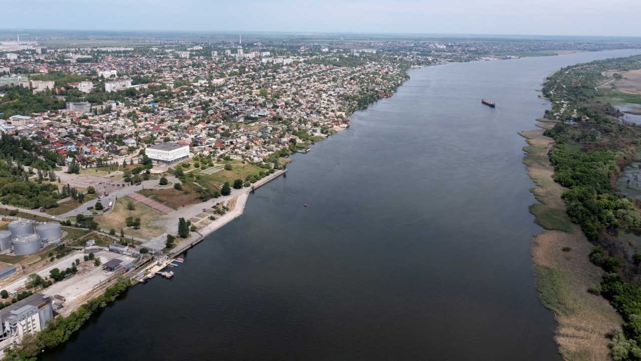 An aerial view of the city of Kherson. /Andrey Borodulin/AFP