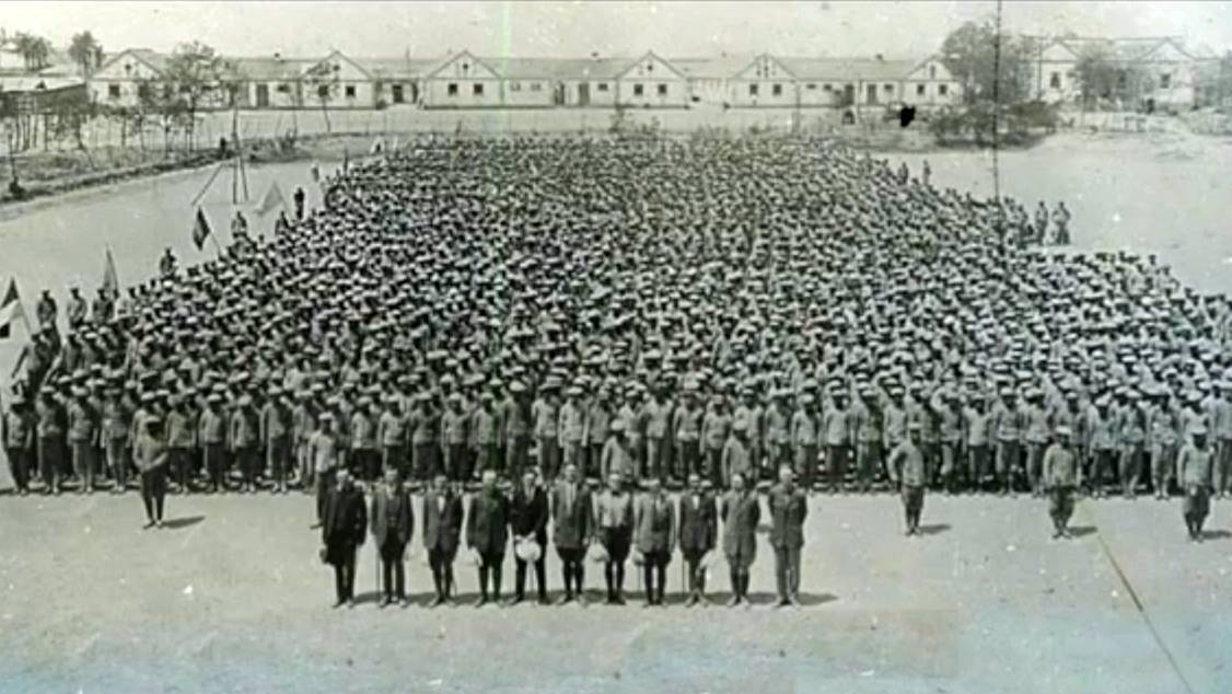 The Chinese Labor Corps started to be recruited in 1916. /Screenshot/ W J Hawkings Collection