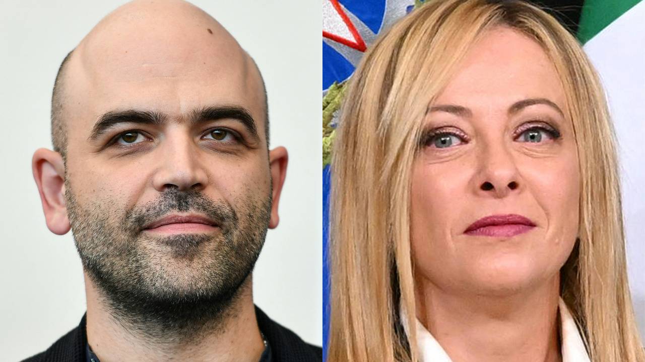 Italian anti-mafia journalist Roberto Saviano is being sued for defamation by Italian president Giorgia Meloni. /Andreas Solaro, Alberto Pizzoli/AFP