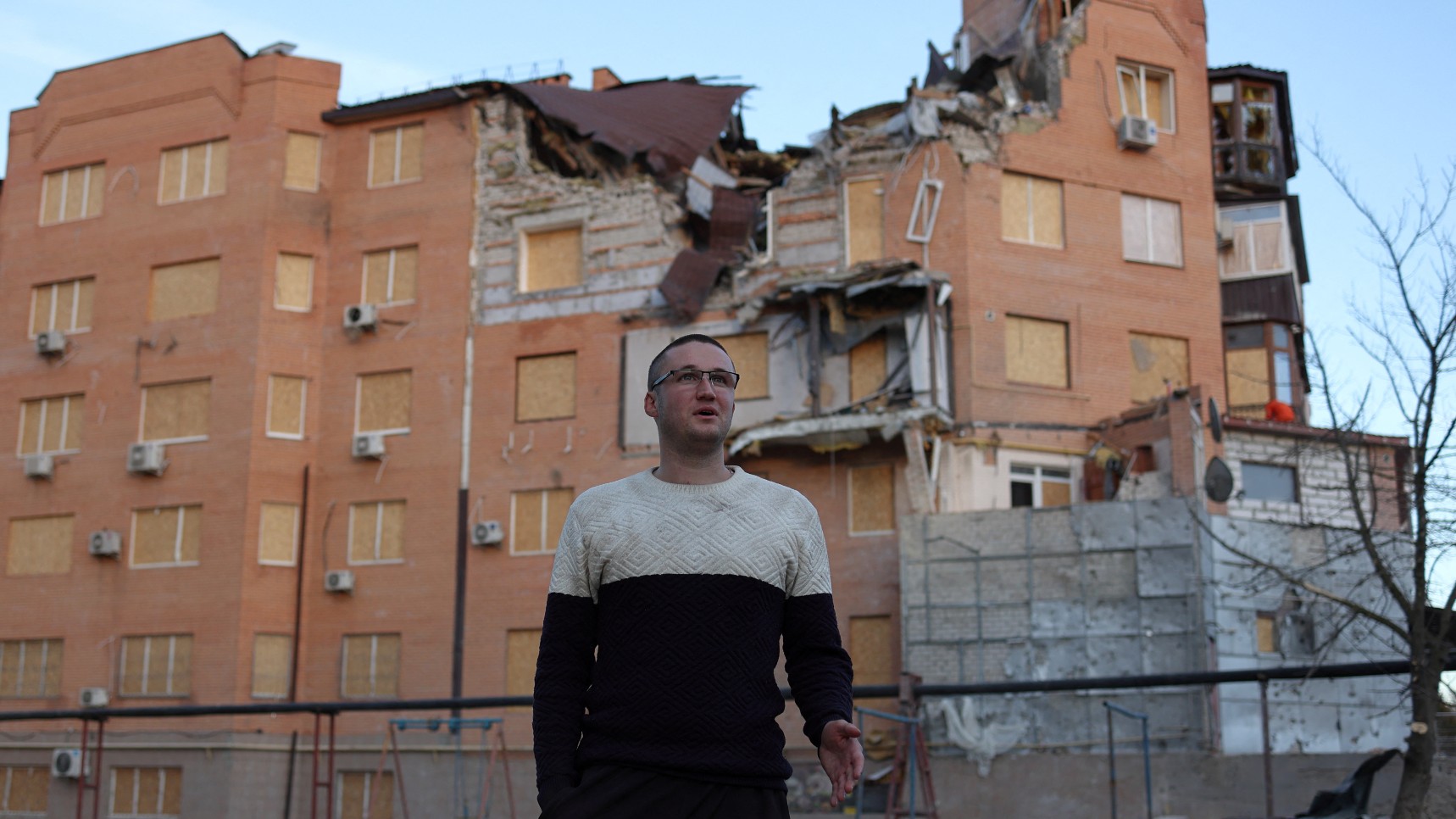 Heavy destruction in Mykolaiv, Ukraine./ Murad Sezer/Reuters