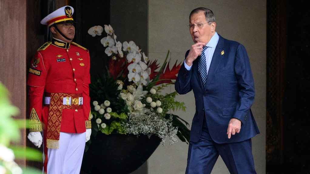 Russia's Foreign Minister Sergei Lavrov is at the G20 Summit in Indonesia./ Leon Neal/Reuters
