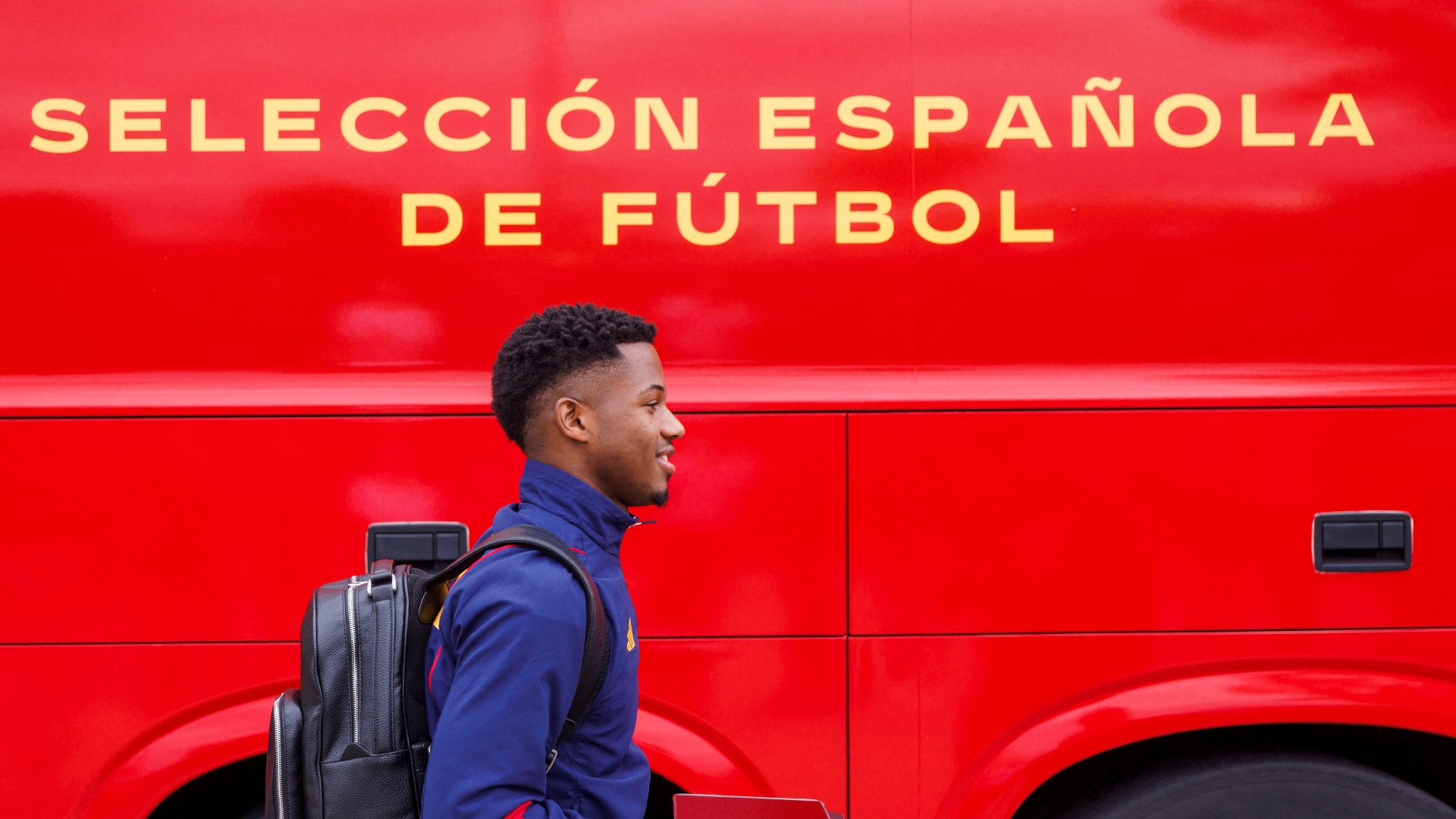 Spain's Ansu Fati is part of a new look squad full of young talent./Pablo Garcia/RFEF/Reuters