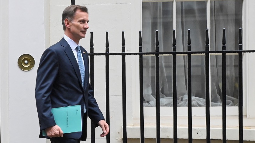 Hunt said public spending would grow more slowly than the economy. /Toby Melville/Reuters