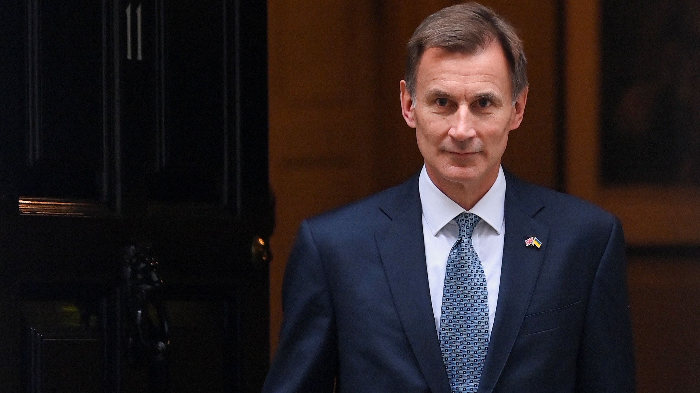 The UK's Chancellor of the Exchequer Jeremy Hunt outside Downing Street in London. /Toby Melville/Reuters