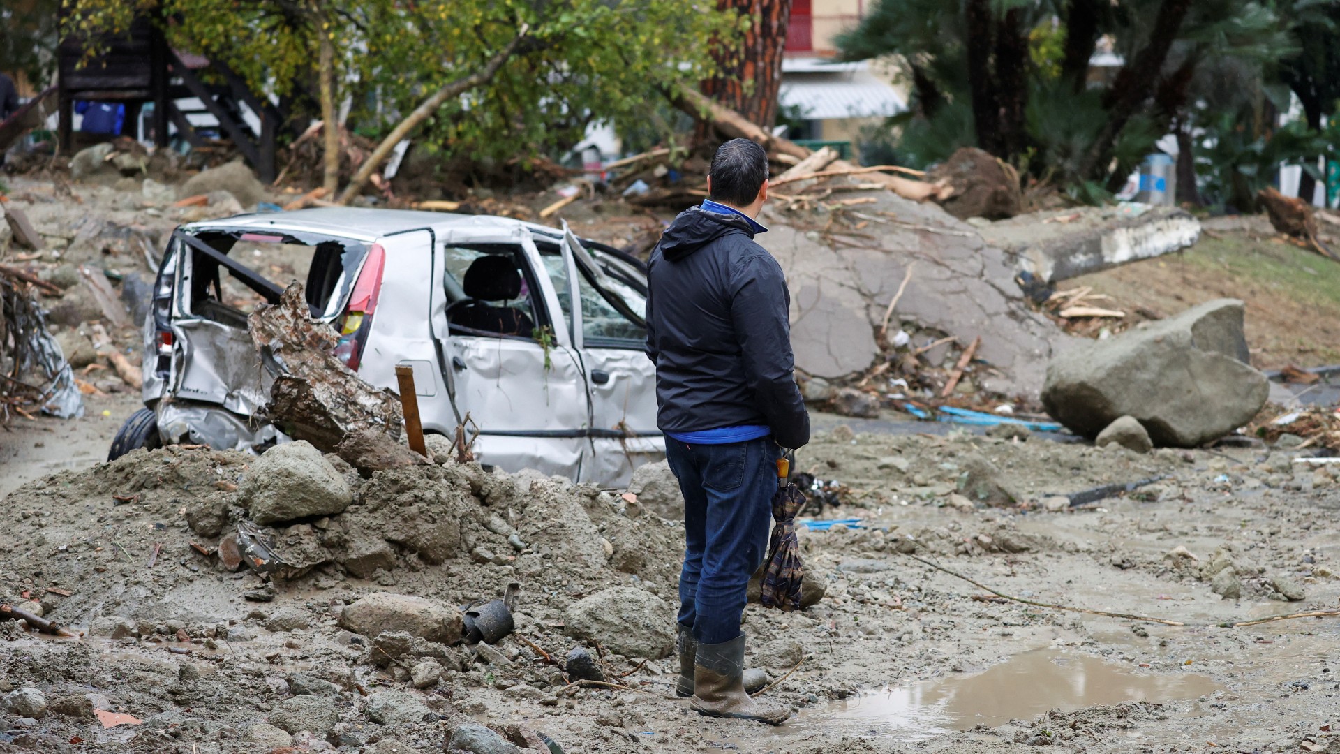 The Italian island is no stranger to dangerous landslides. /Ciro de Luca/Reuters