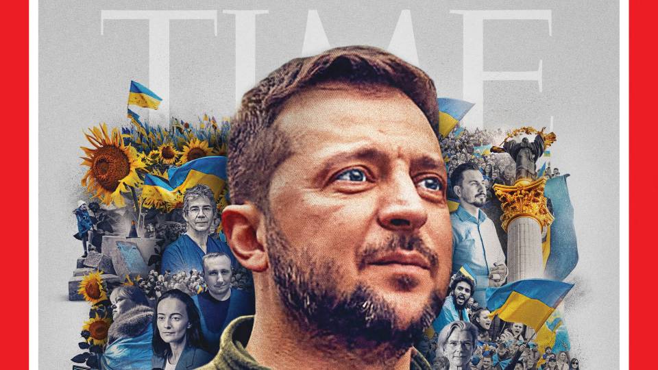 Ukranian President Volodymyr Zelenskyy has been named Time magazine's 2022 'Person of the Year'. /Neil Jamieson /Time/AFP