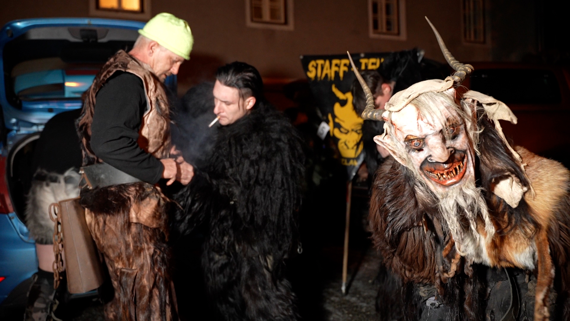 It takes about 25 hours to hand-carve a wooden Krampus mask, which costs around $800 USD. /CGTN/Andreas Gasser