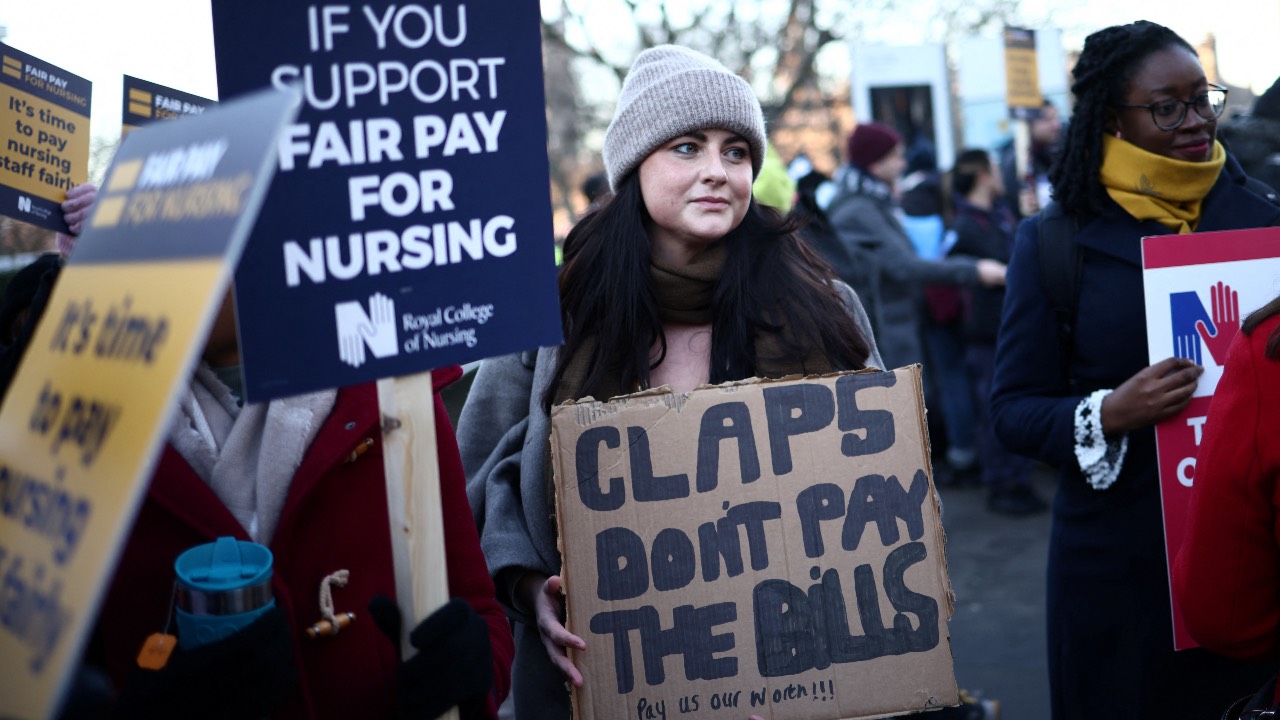 The government has so far refused to budge on pay and is instead looking to tighten laws to stop some strikes. /Henry Nicholls/Reuters
