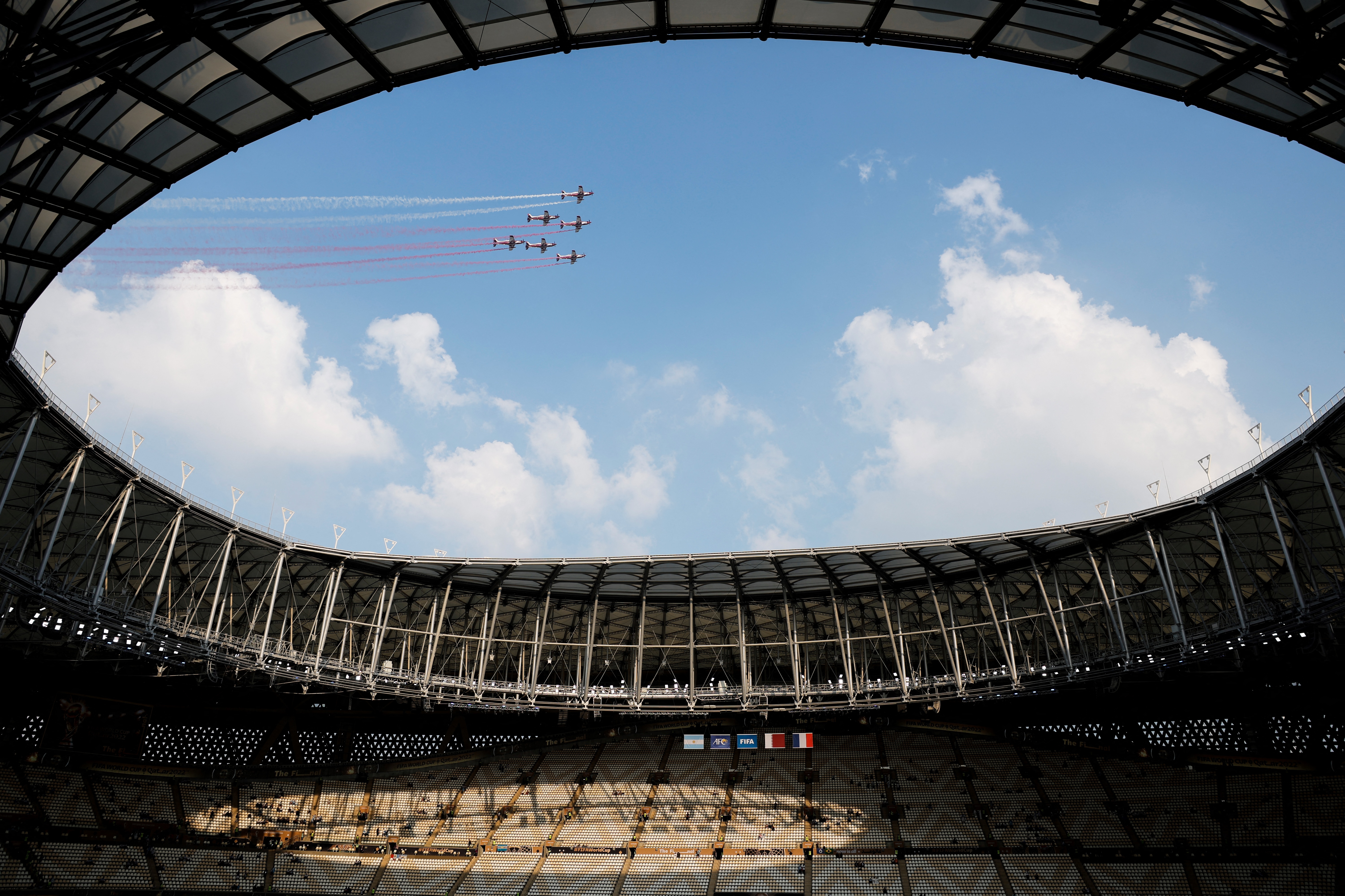 The Lusail Stadium in Lusail ahead of the World Cup final. Odd Andersen / AFP