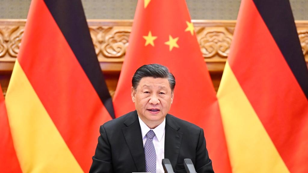President Xi Jinping said that China and Germany must work together to foster good relations. /Li Xueren/Xinhua