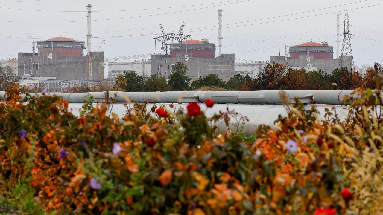 A view of the Zaporizhzhia nuclear power plant. /Alexander Ermochenko/Reuters