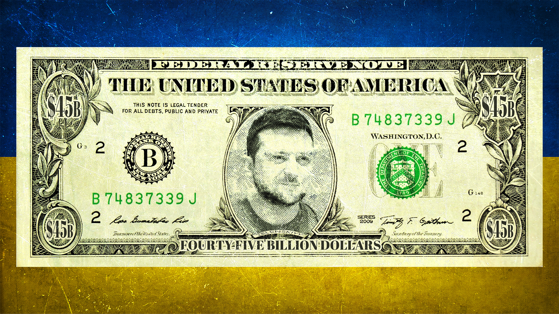 The U.S. House of Representatives has approved a $45bn aid package for Ukraine. /Illustration by Butchy Davy/CGTN