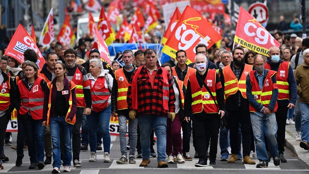 France's trade unions have pledged to fight the reforms tooth and nail. 
/Damien Meyer/AFP