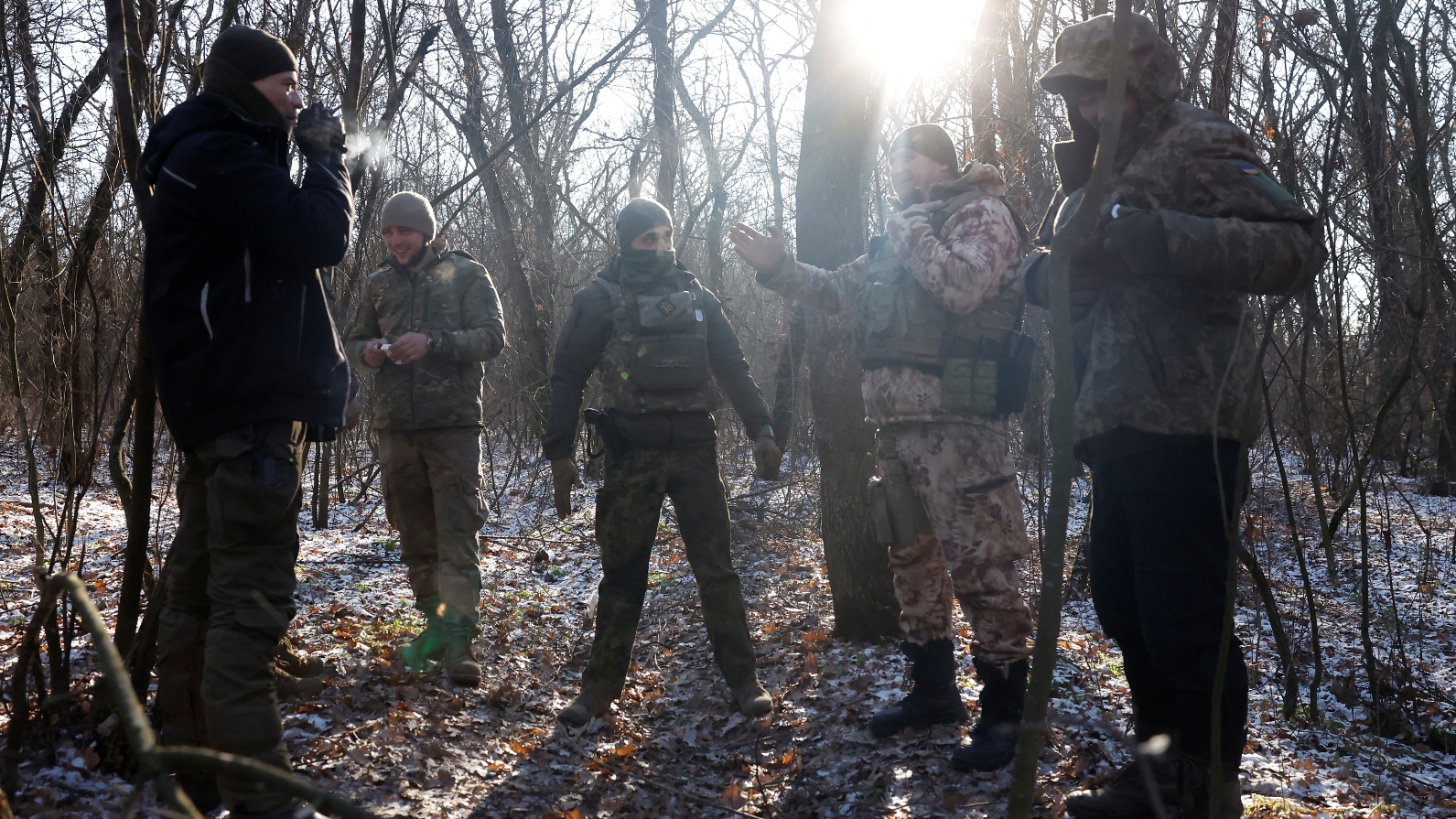 The Ukrainian army have been holding off fierce Russian attacks in Soledar. /Clodagh Kilcoyne/Reuters