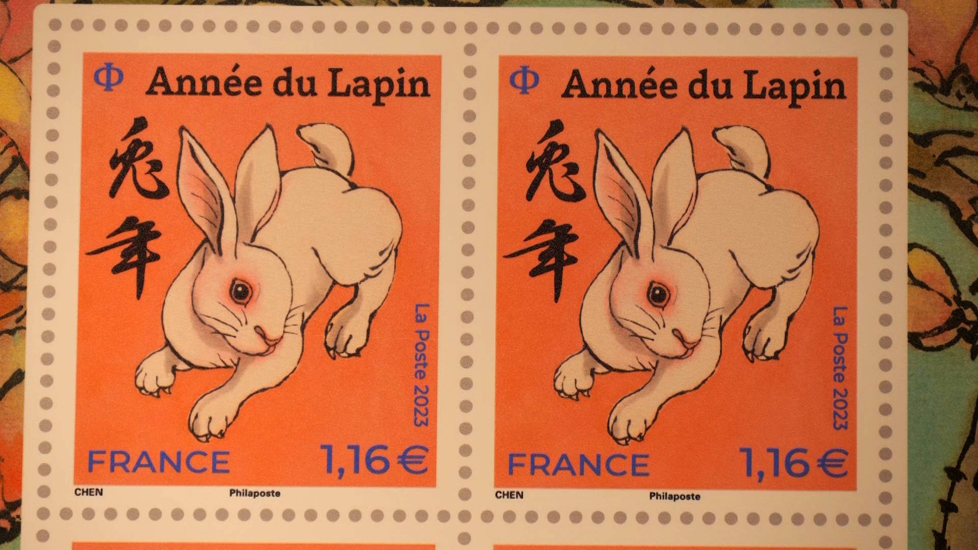 France's postal service has been releasing a special stamp to mark Chinese New Year for 20 years. /CGTN Europe