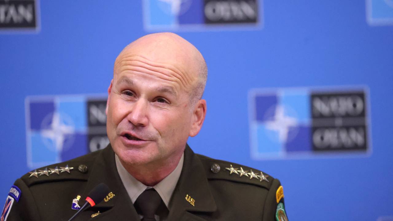 NATO's European commander, General Christopher Cavoli said the reinforcement of its Eastern front was its most significant in decades. /Johanna Geron/Reuters