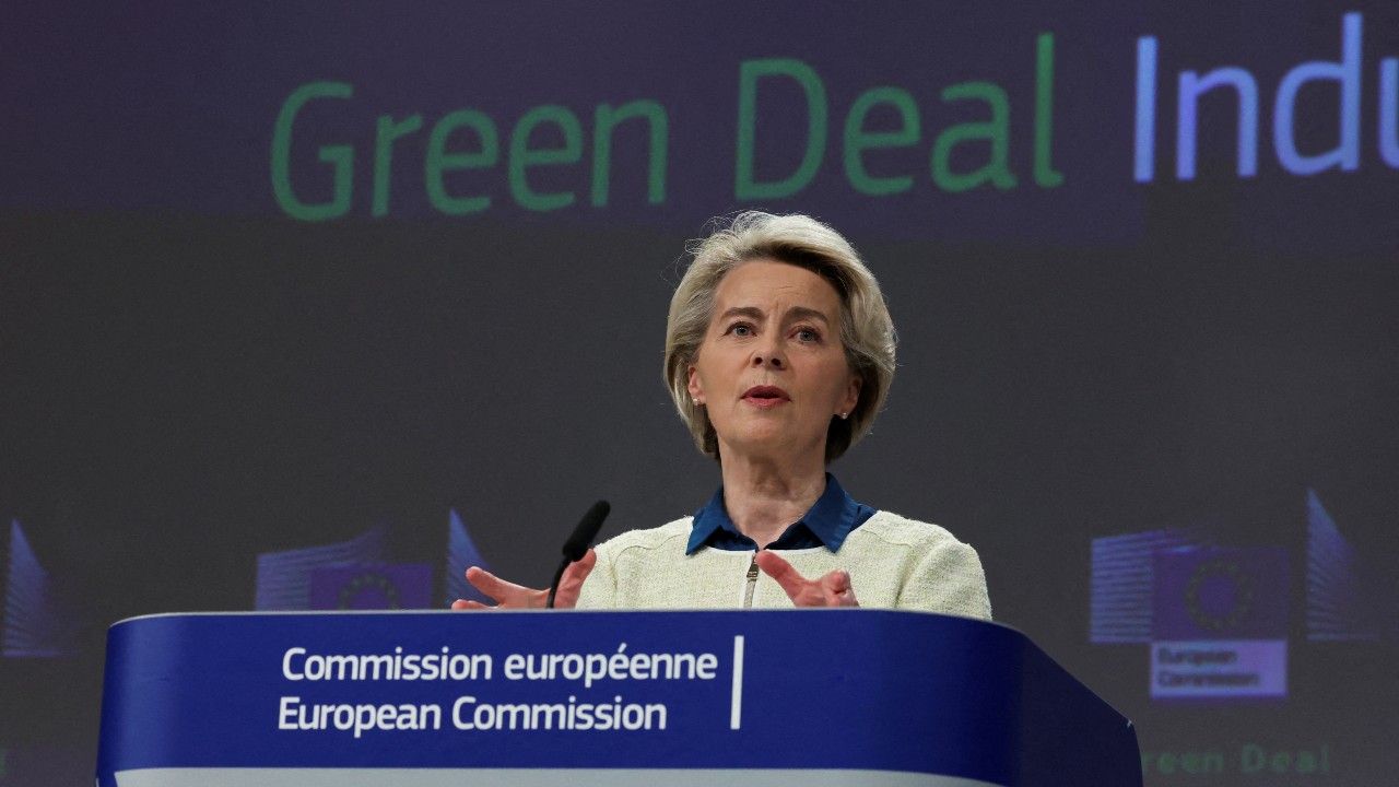European Commission President Ursula von der Leyen unveiled the Green Deal. /Yves Herman/Reuters