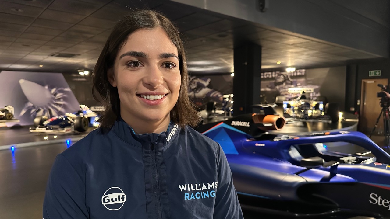 British racing driver Jamie Chadwick is unfazed at being the first female to drive in the all-male Indy Nxt series in 13 years. /Kitty Logan/CGTN