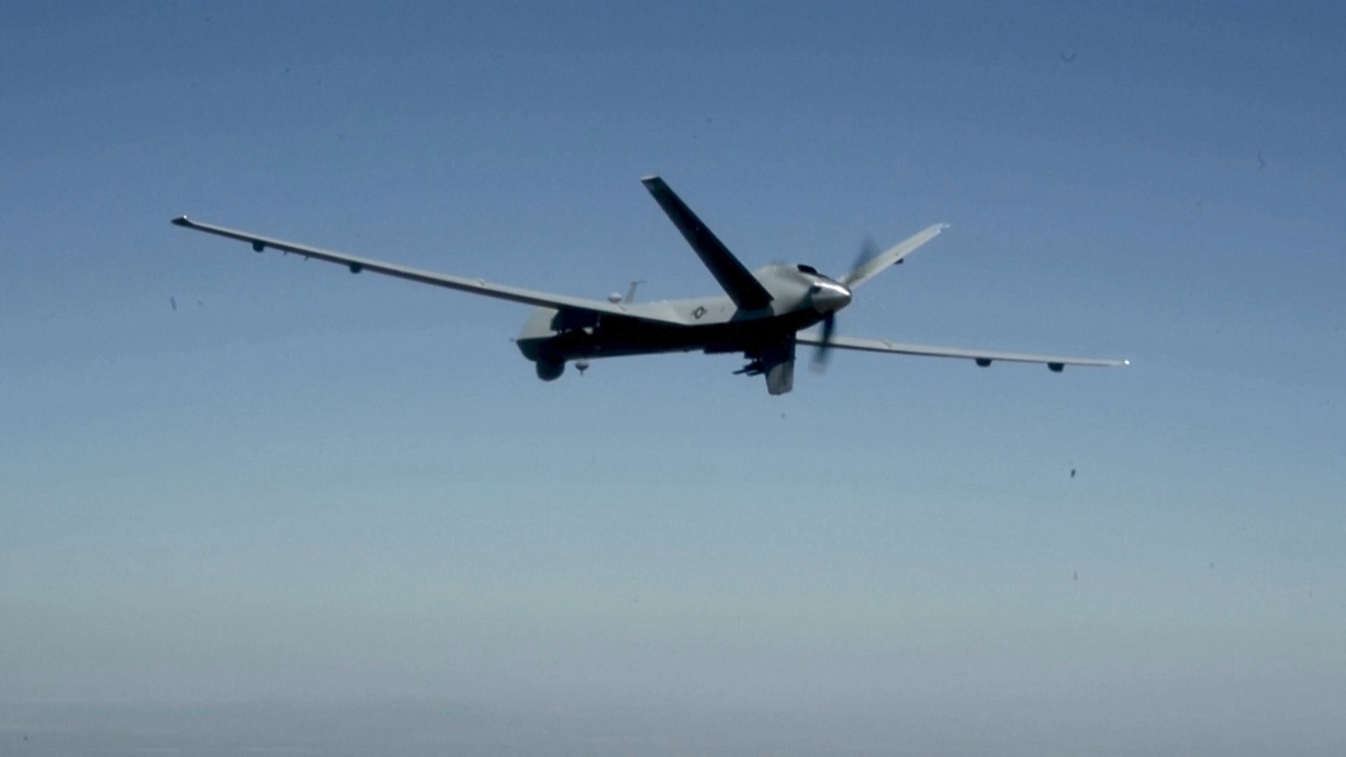 A U.S. MQ-9 Reaper drone went into the Black Sea on Tuesday. /Reuters