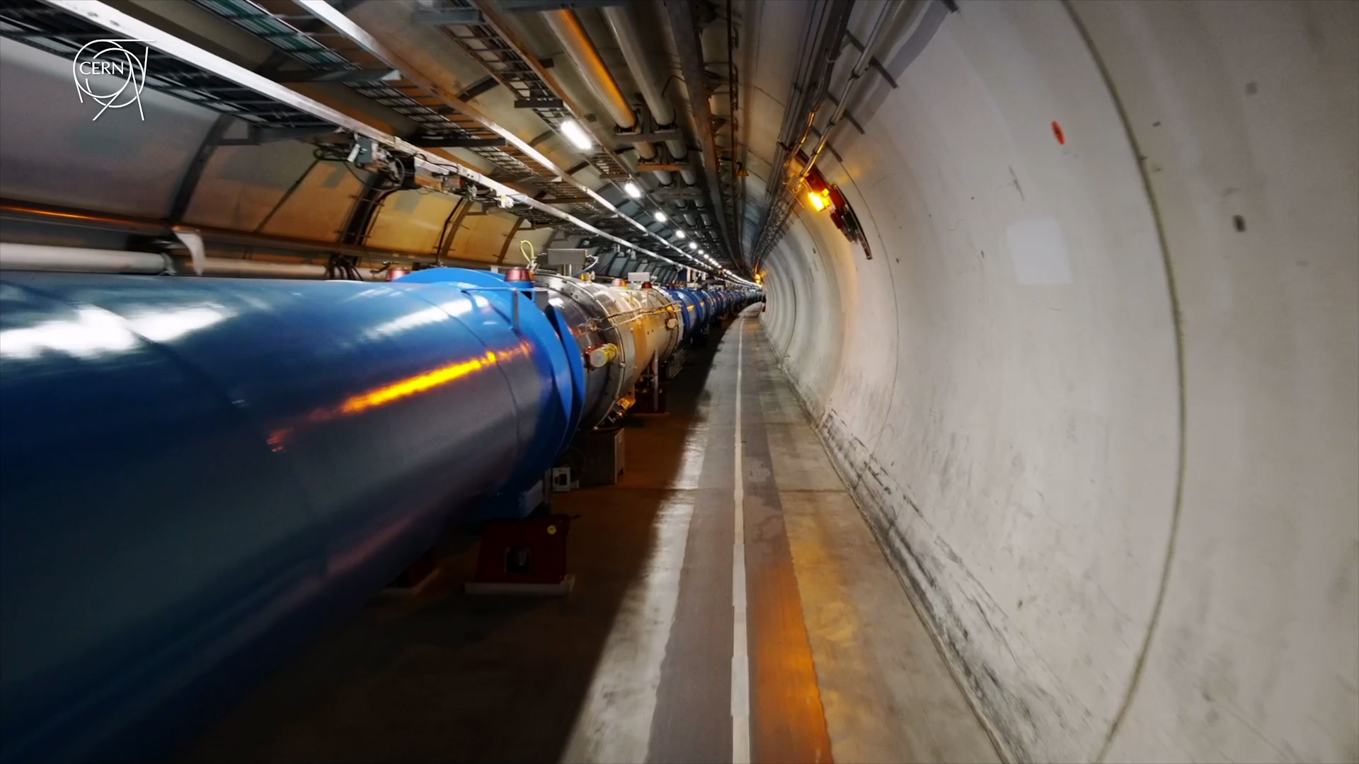 A section of the Large Hadron Collider at CERN. /CGTN
