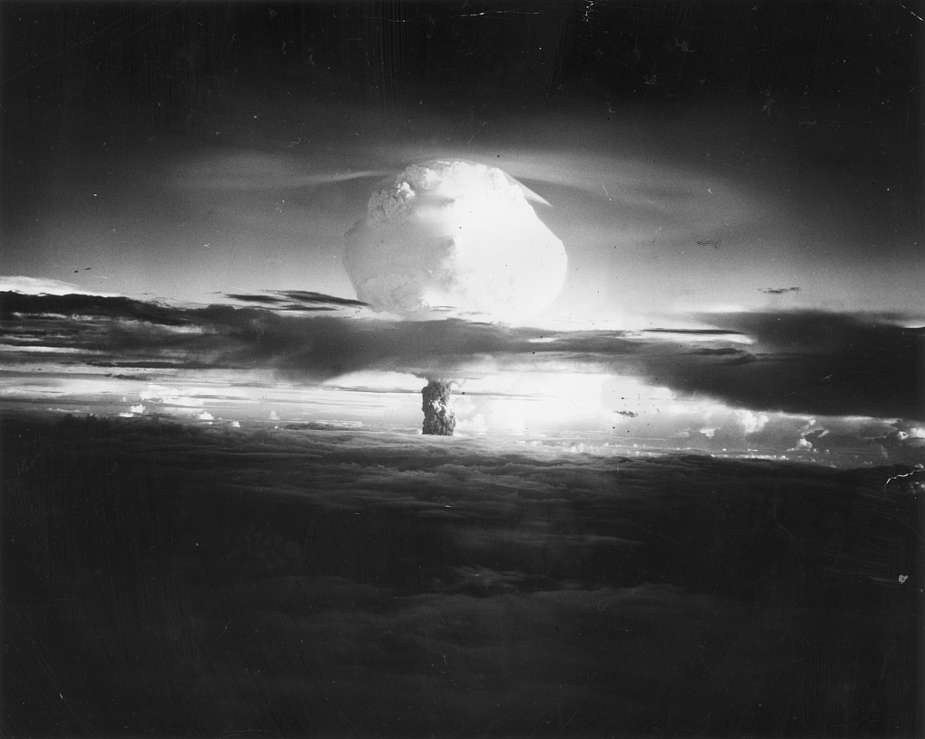 On November 1, 1952, the U.S. successfully tested its first hydrogen bomb on Enewetak Reef, Marshall Islands, in the Pacific Ocean. /CFP