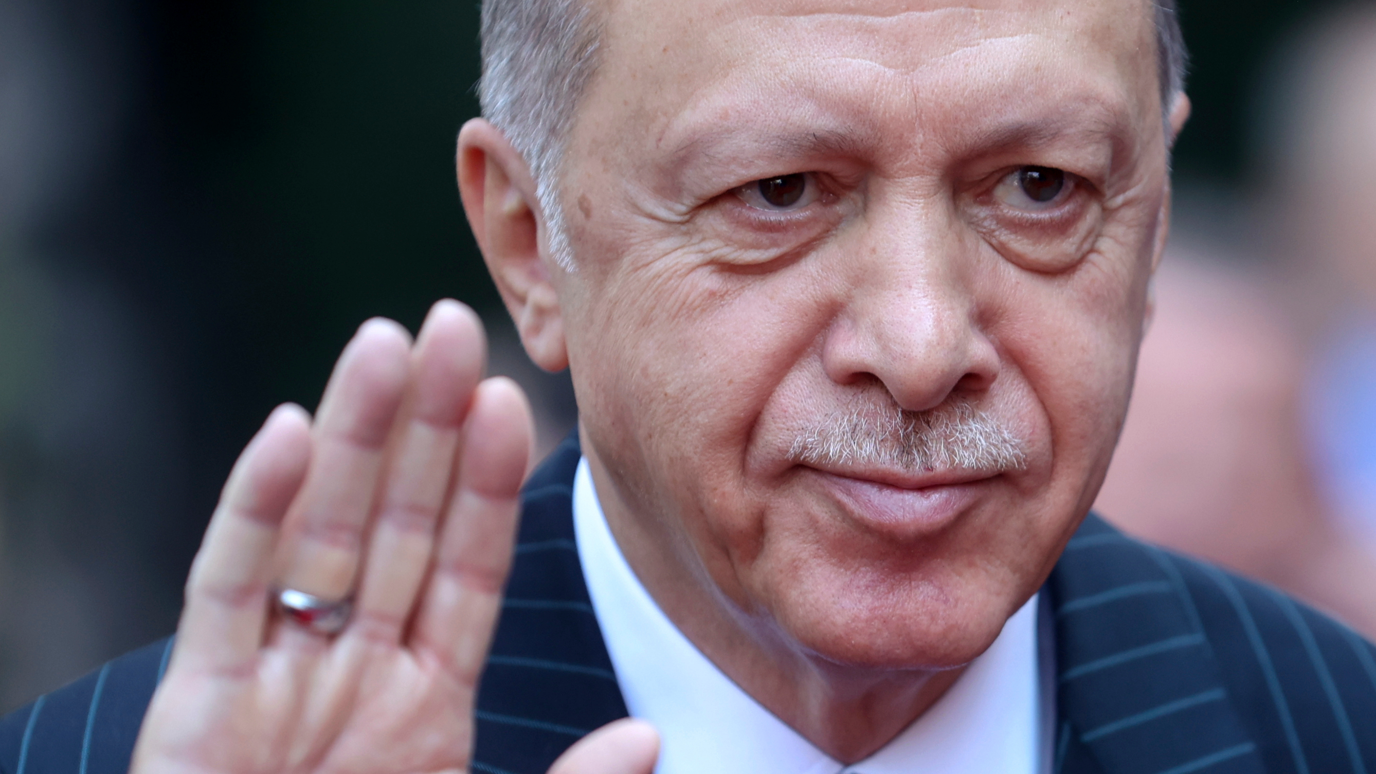 President Erdogan, who came to power in 2002, is seeking another five years in office. /AP/Armin Durgut 