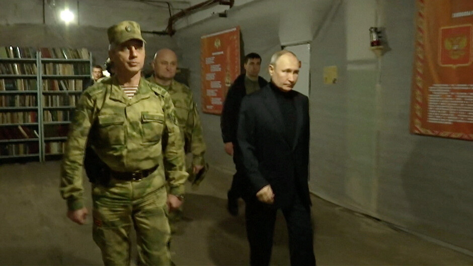 Putin's visit to Kherson and Luhansk comes just weeks after he visited the devastated region of Mariupol./Reuters.