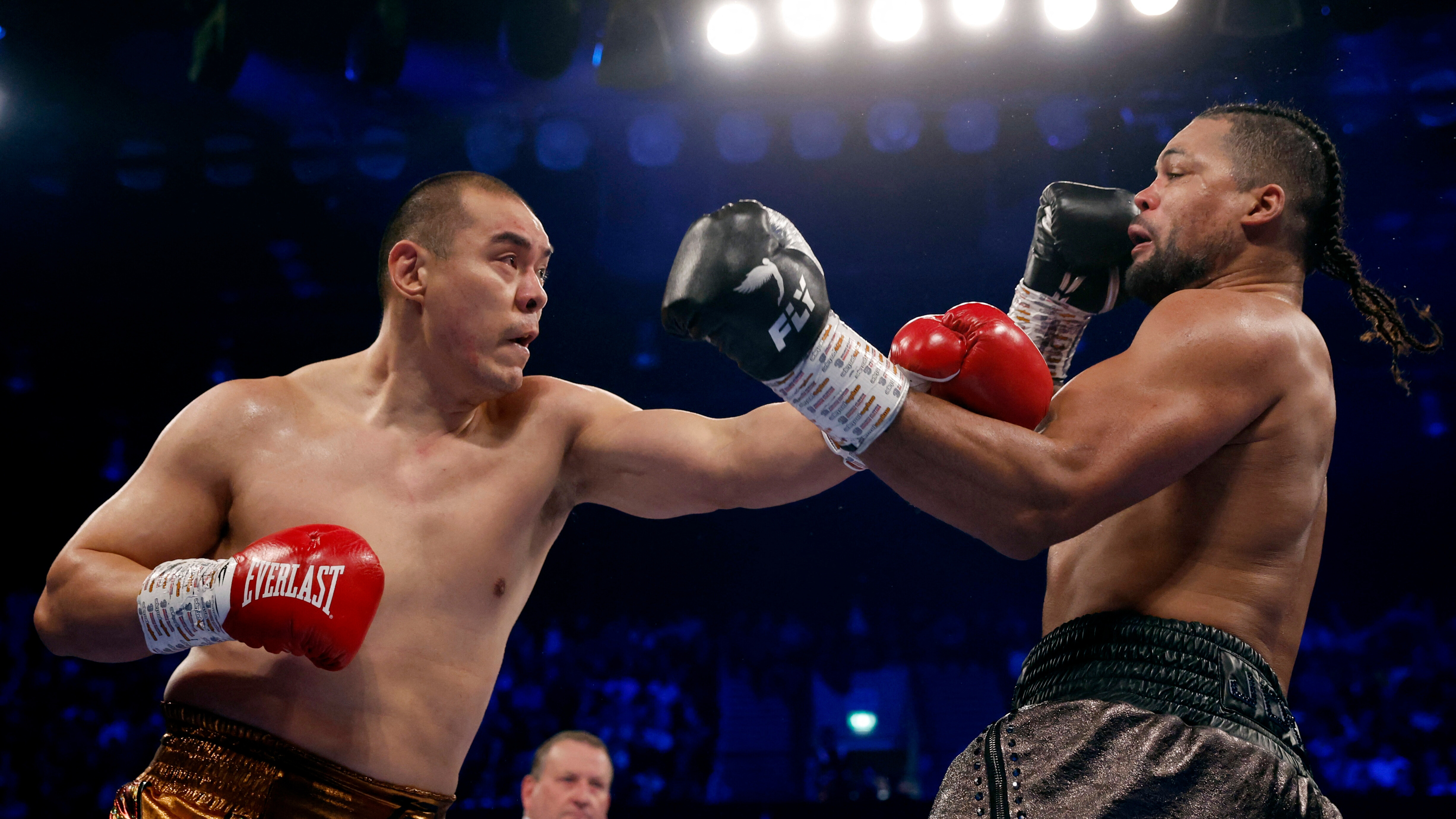 Zhlei put in a career best performance to stop Joyce and is now targeting a fight with Tyson Fury, Anthony Joshua or Oleksandr Usyk in Beijing./ Andrew Couldridge/Reuters