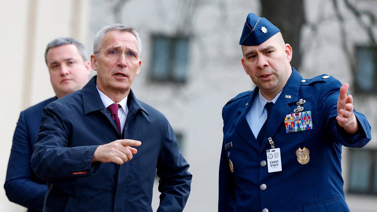 NATO Secretary-General Jens Stoltenberg said all the alliance's members have agreed that Ukraine will eventually become a member. /Heiko Becker/Reuters