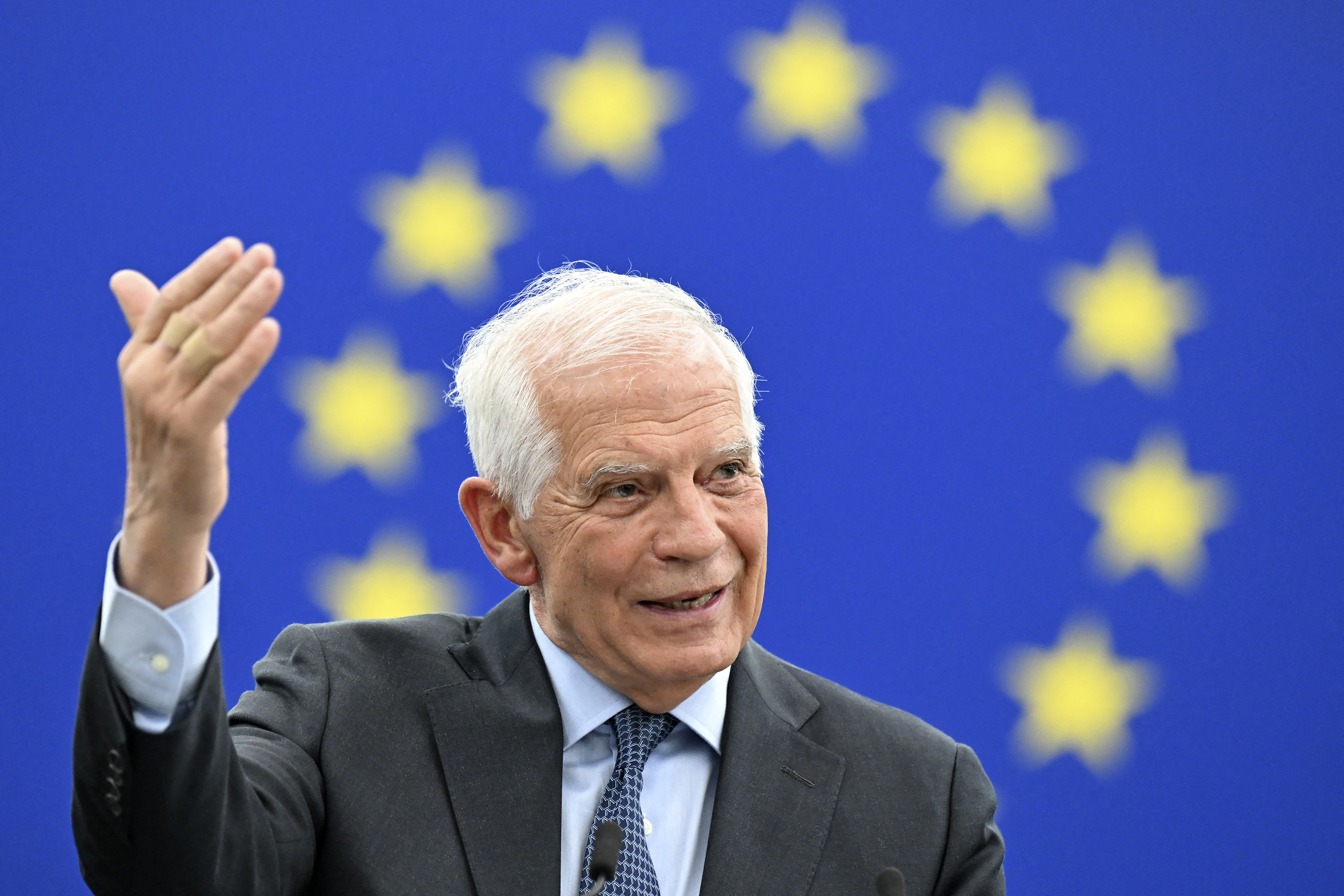 EU foreign policy chief, Josep Borrell, says he's confident the bloc will agree a plan to deliver more ammunition to Ukraine./Frederick Florin/AFP.