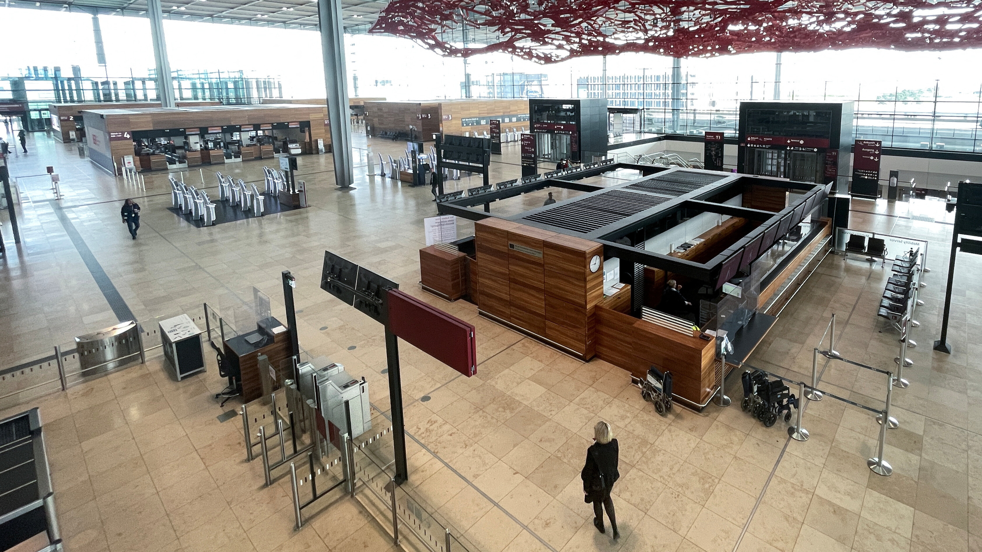 The strike follows industrial action across other major transport services in Germany; last week train services were brought to a halt when staff at national railway company Deutsche Bahn walked out for a half day strike./Reuters/Michele Tantussi.