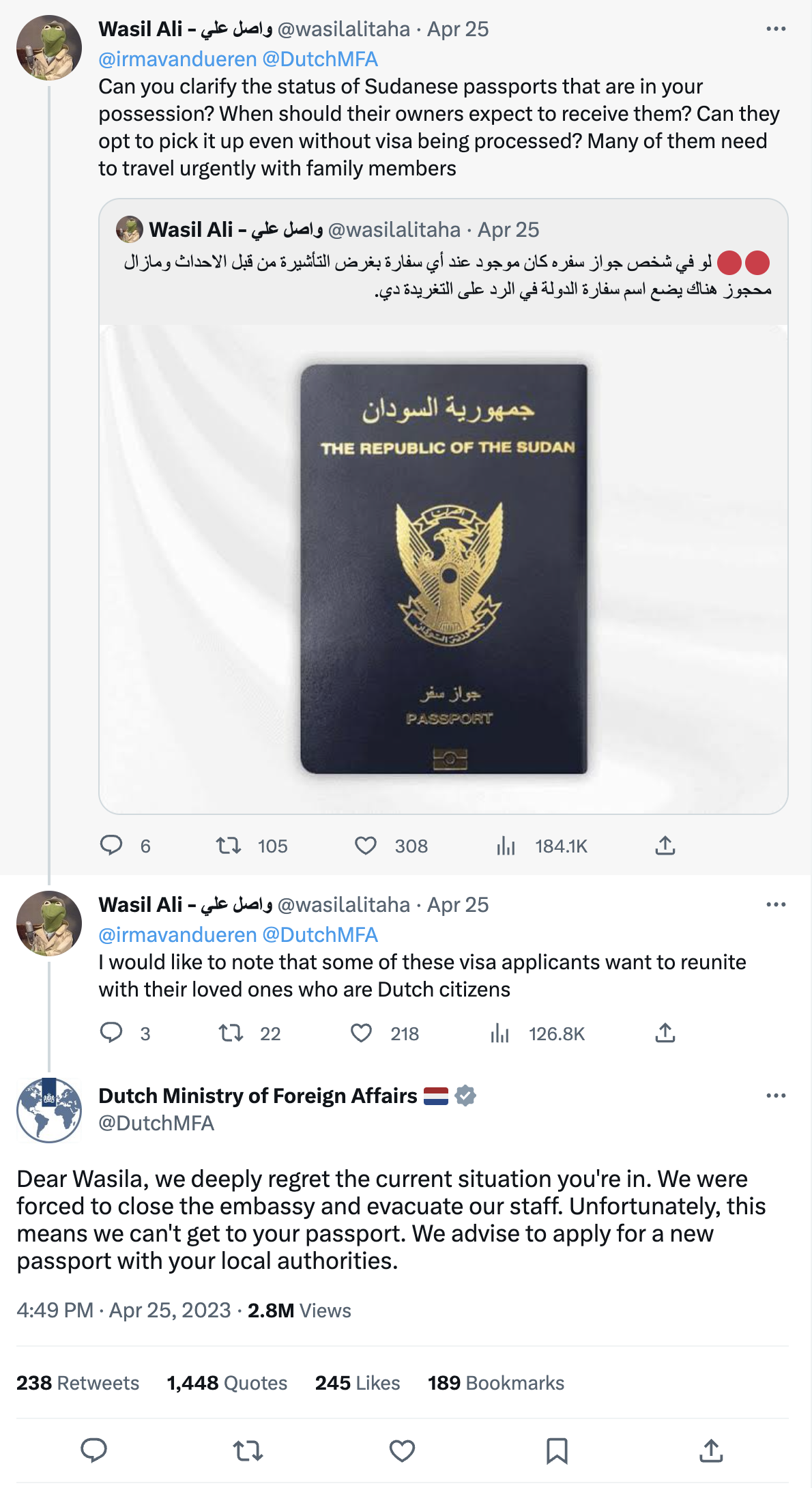 Western evacuations leave Sudanese passport holders in limbo