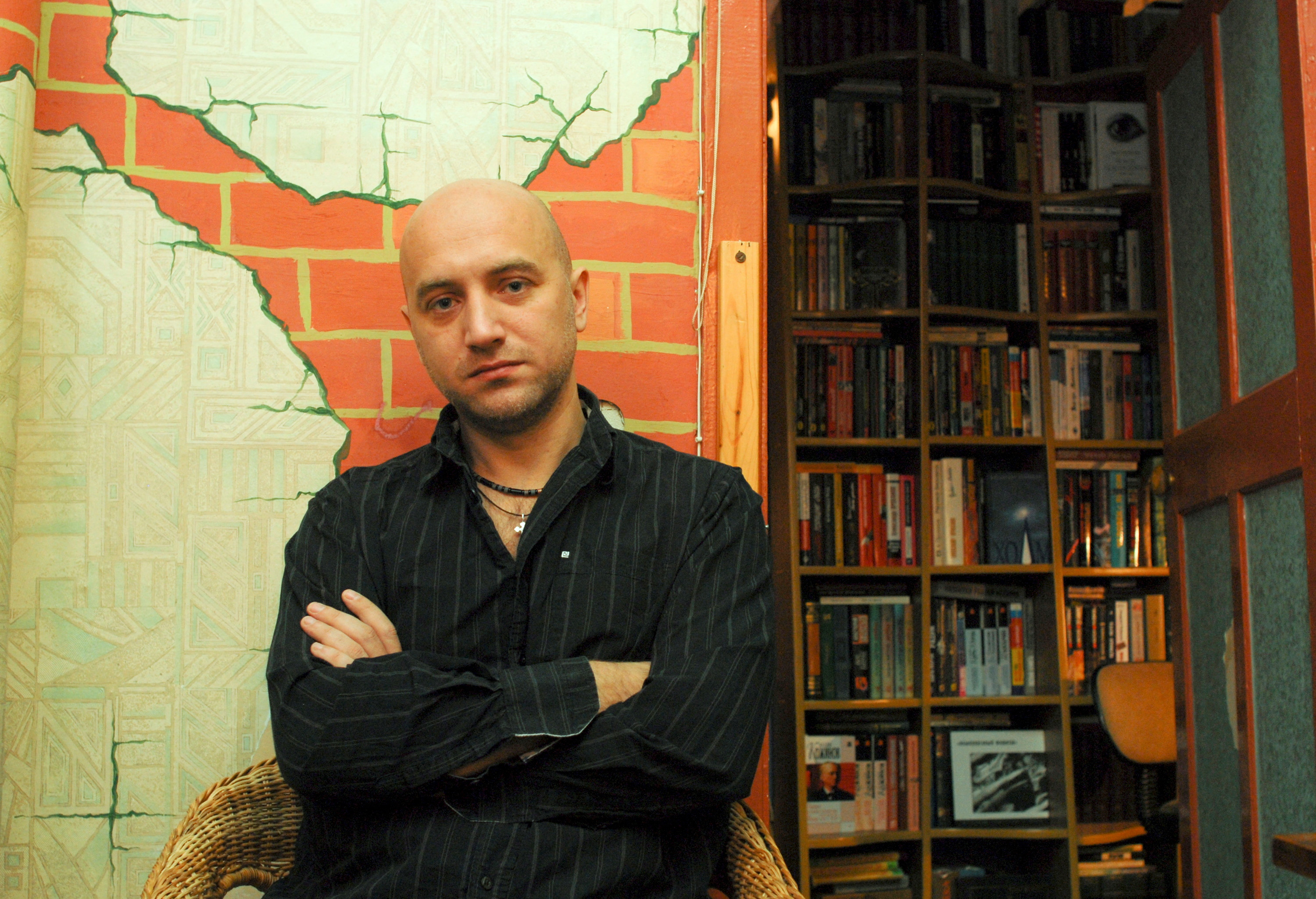 Russian writer Zakhar Prilepin was injured in a car bomb attack. /Mikhail Beznosov/Reuters