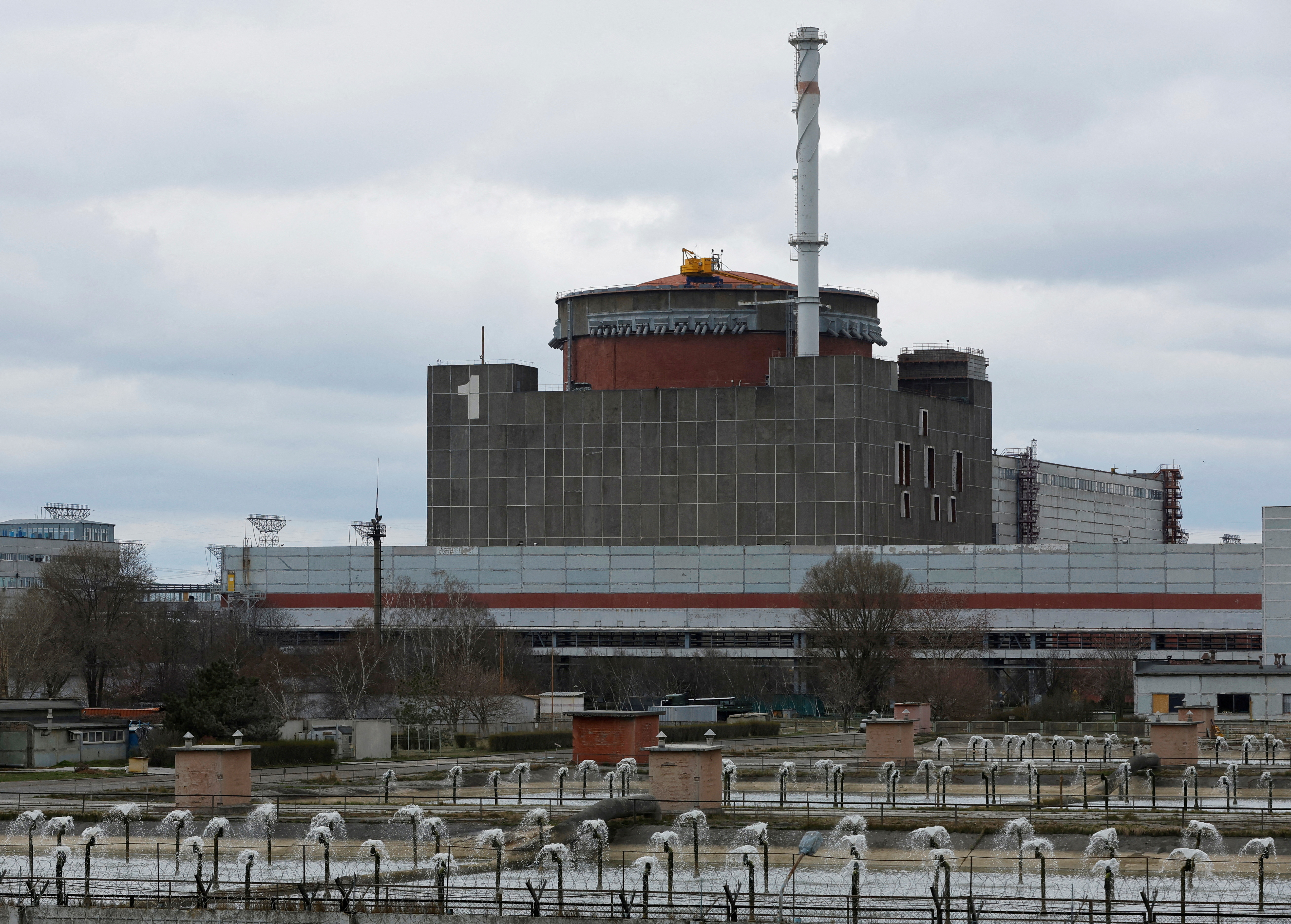 Ukraine has blamed Russian shelling of an external power line for the outage at the Zaporizhzhia nuclear plant. /Alexander Ermochenko/Reuters