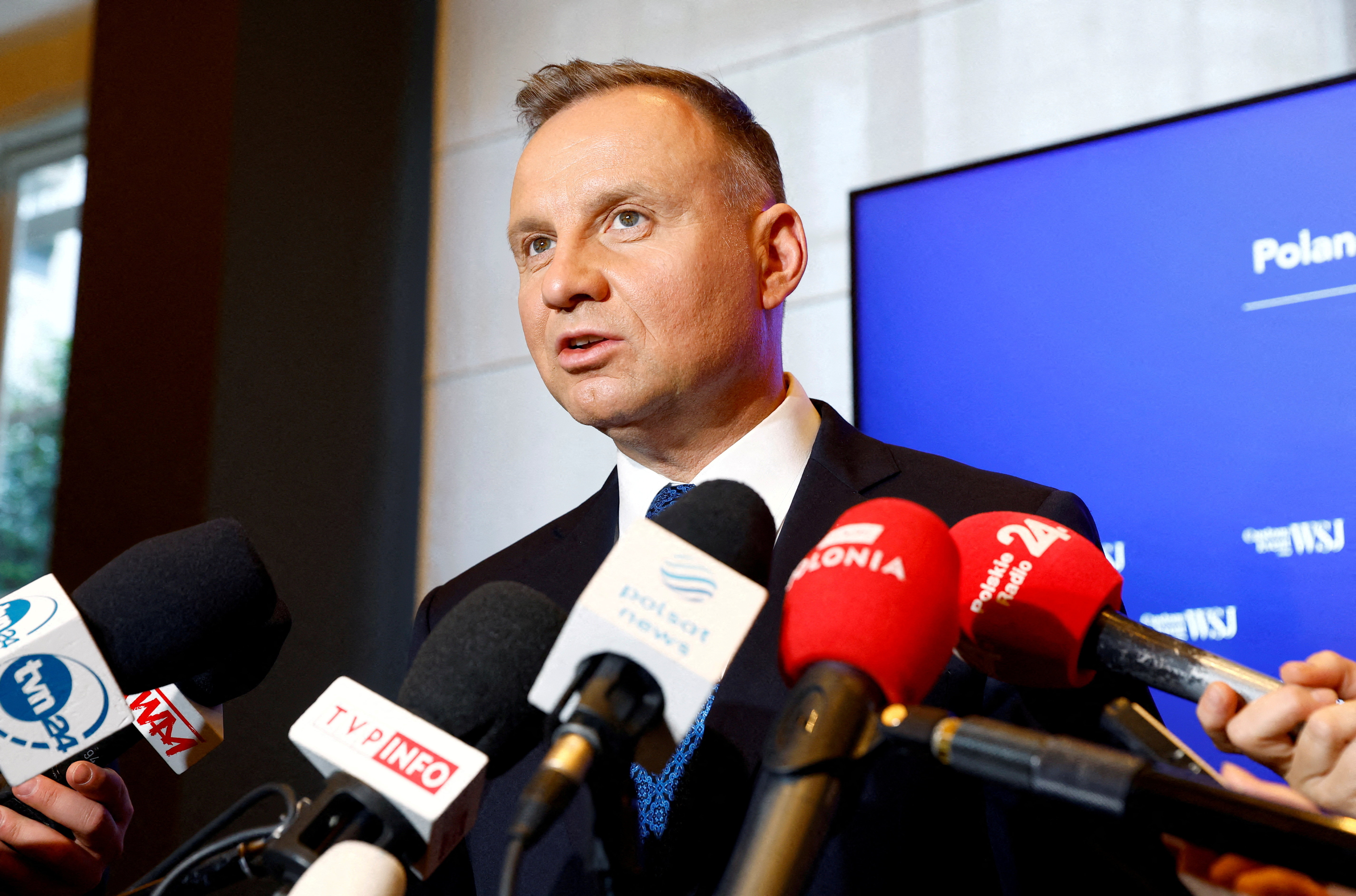 The EU has accused Polish President Andrzej Duda of limiting the independence of Poland's courts. /Peter Cziborra/Reuters