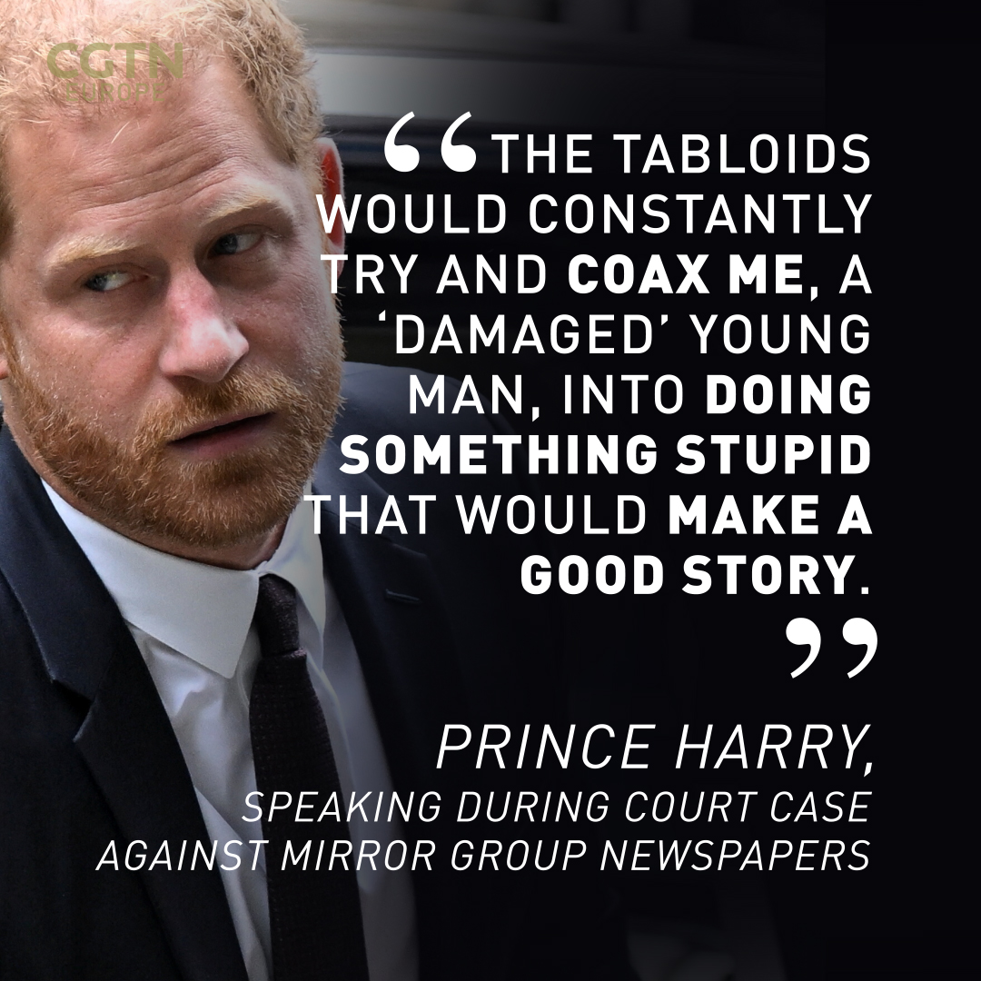 Prince Harry attacks 'vile' UK press in court, accusing newspapers of harming democracy