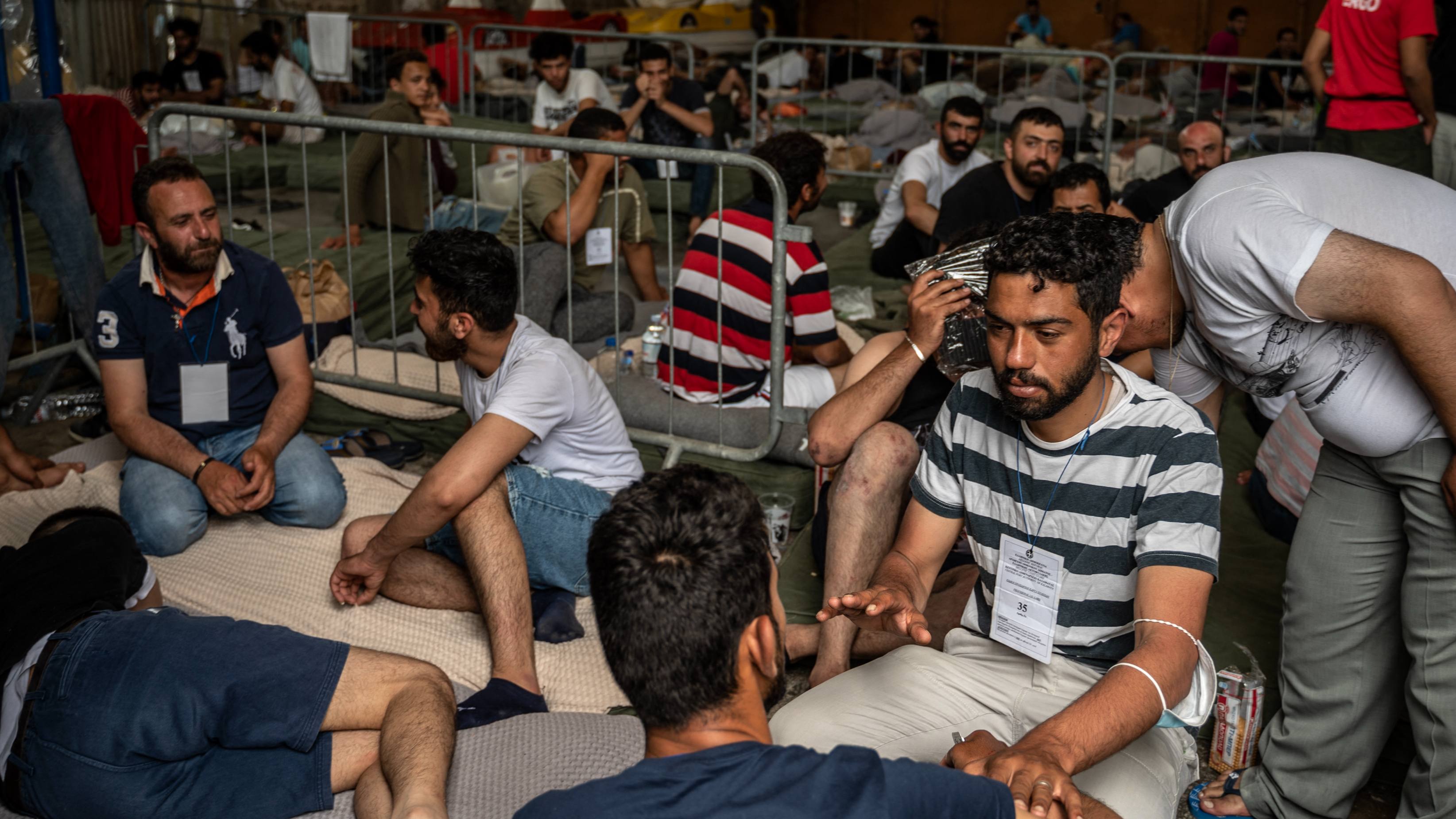 Survivors of the shipwreck were initially brought to Kalamata./ Angelos Tzortzinis/AFP