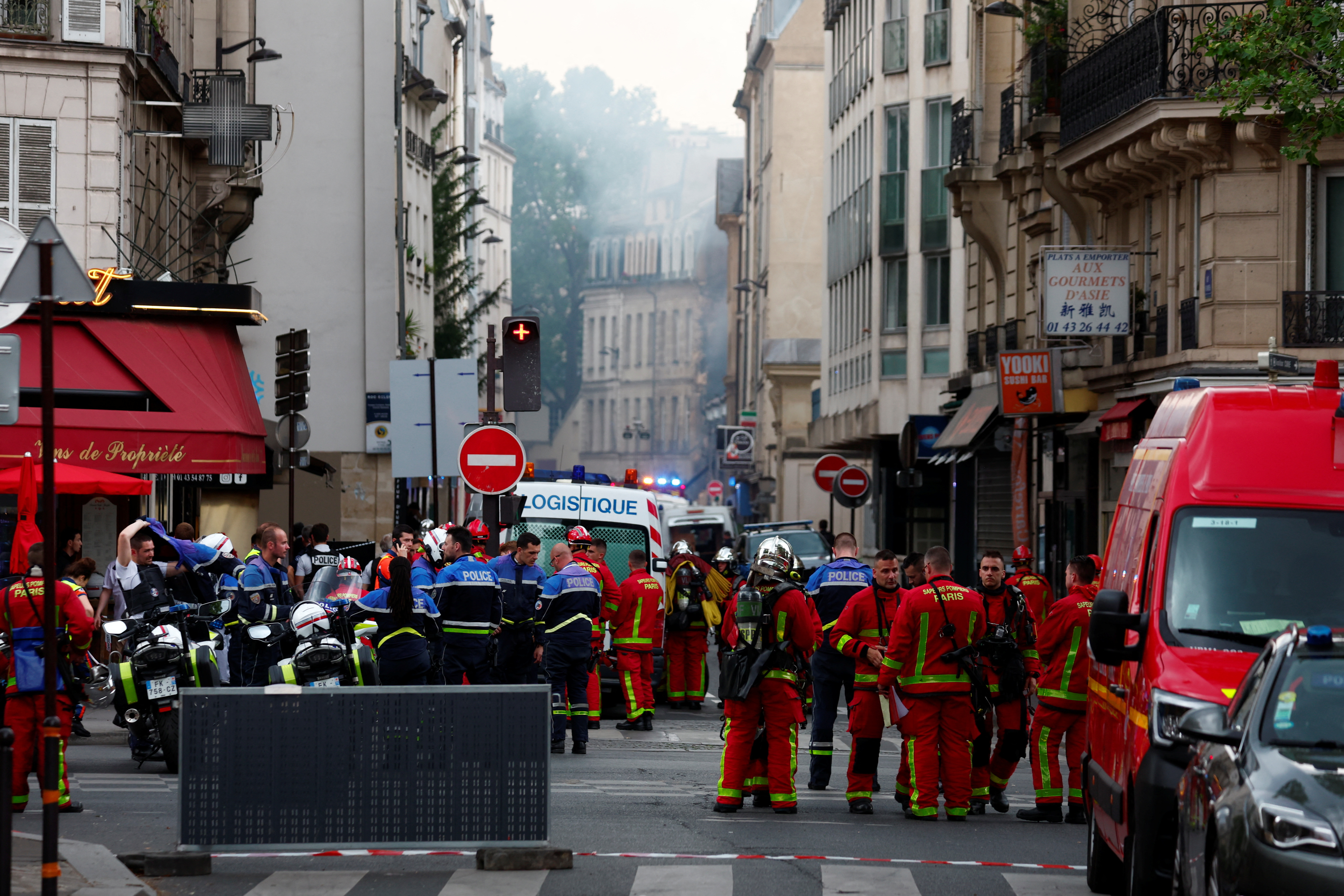 At least seven people have been left critically injured following a gas explosion in the Latin Quarter of central Paris. /Gonzalo Fuentes/Reuters